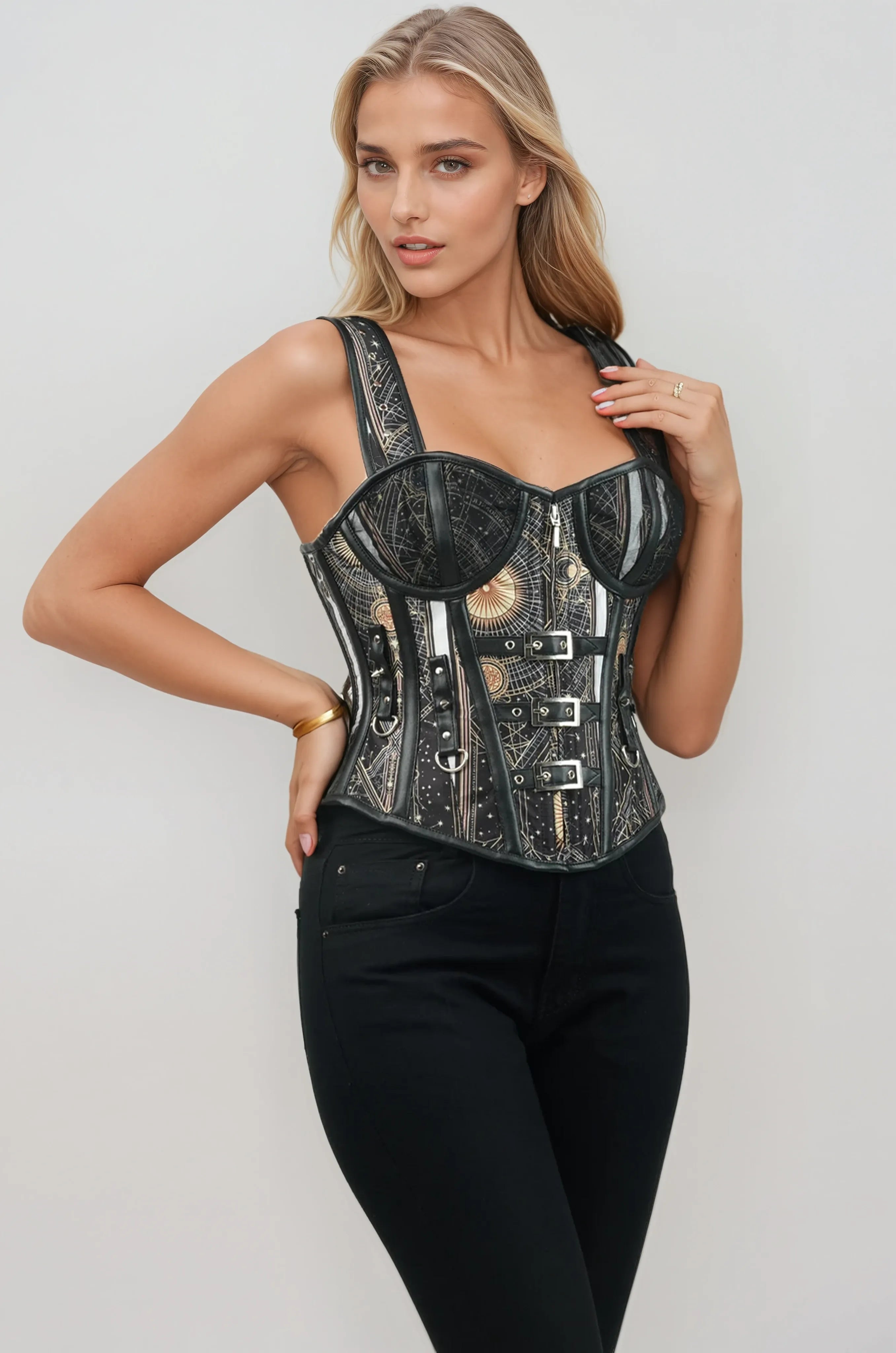 Janissa Astrological and Geometric Corset