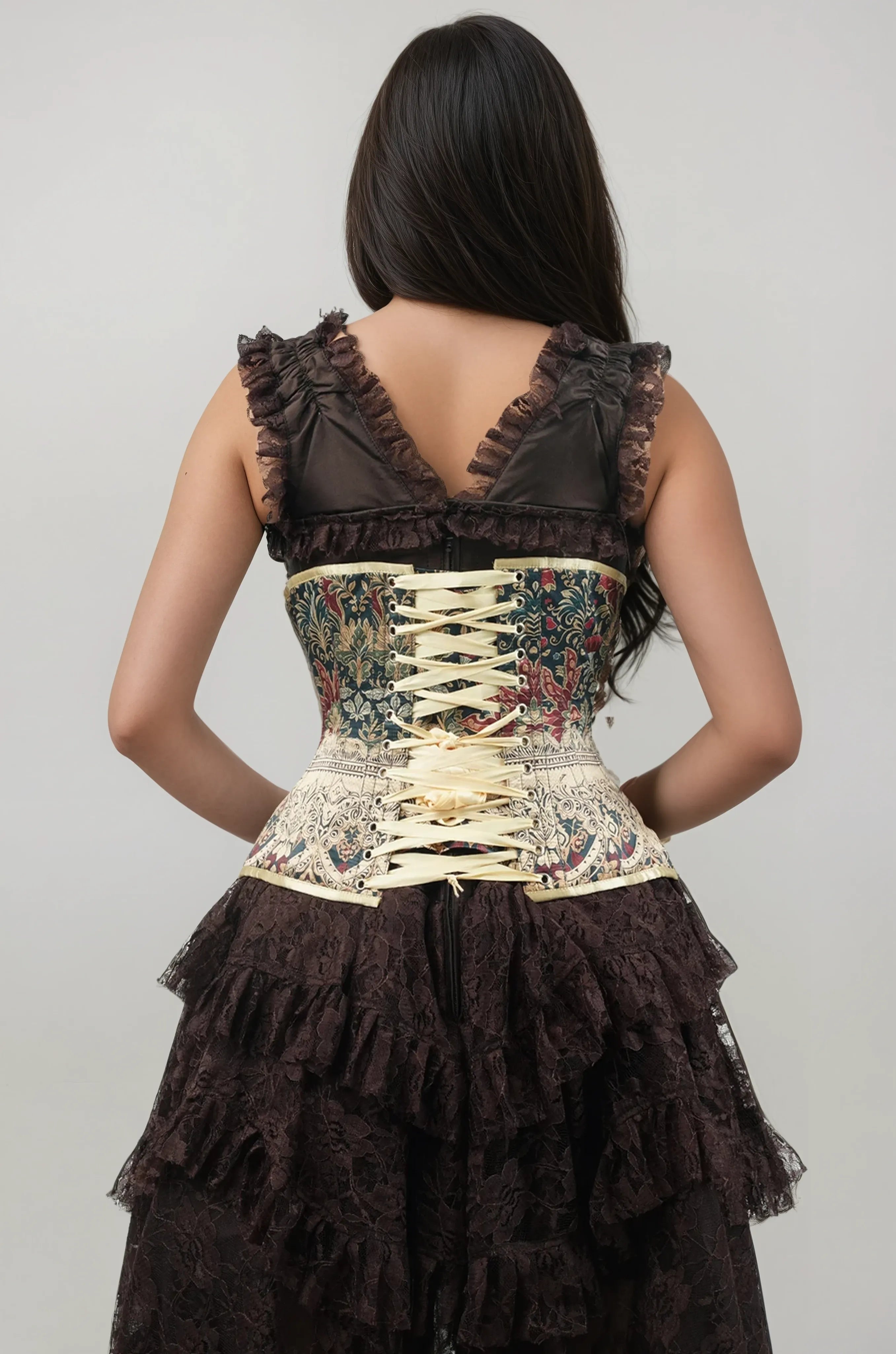 Ashlee Floral Curvy Underbust Corset
