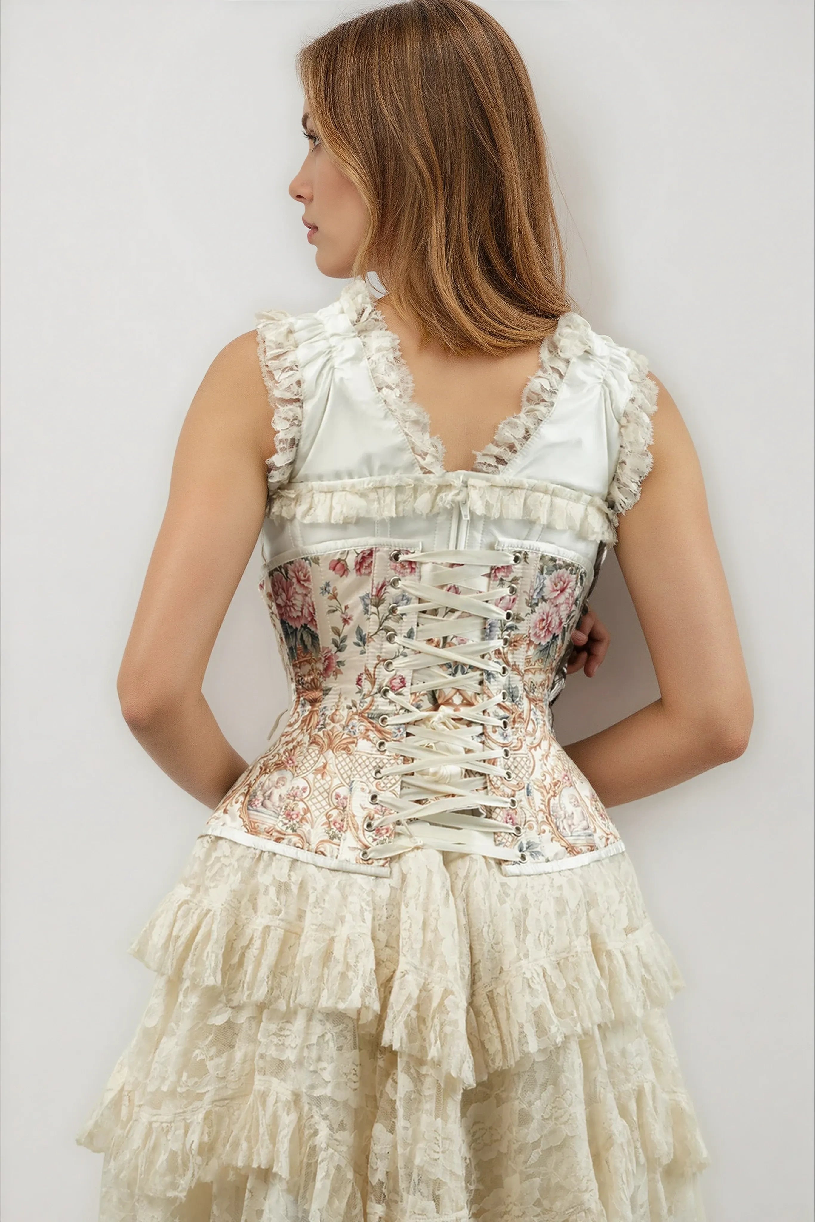 Elvenia Floral Curvy Underbust Corset