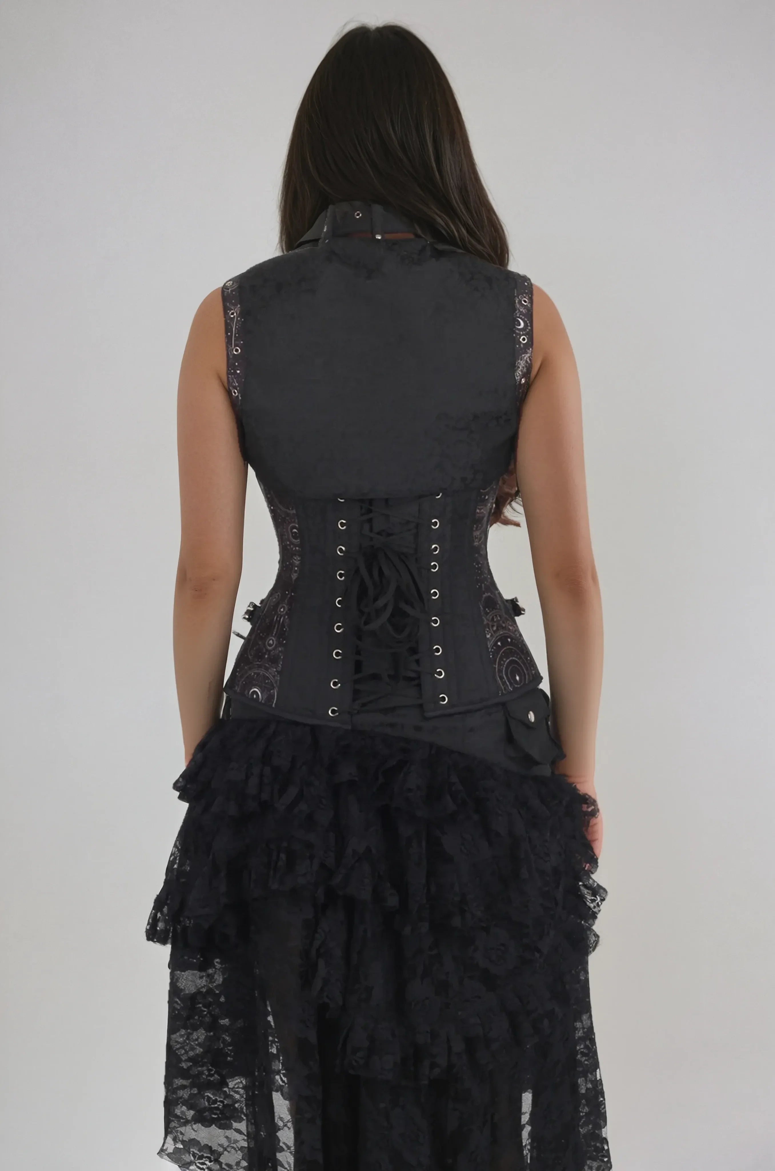 Cairo Zodiac Print Overbust Corset