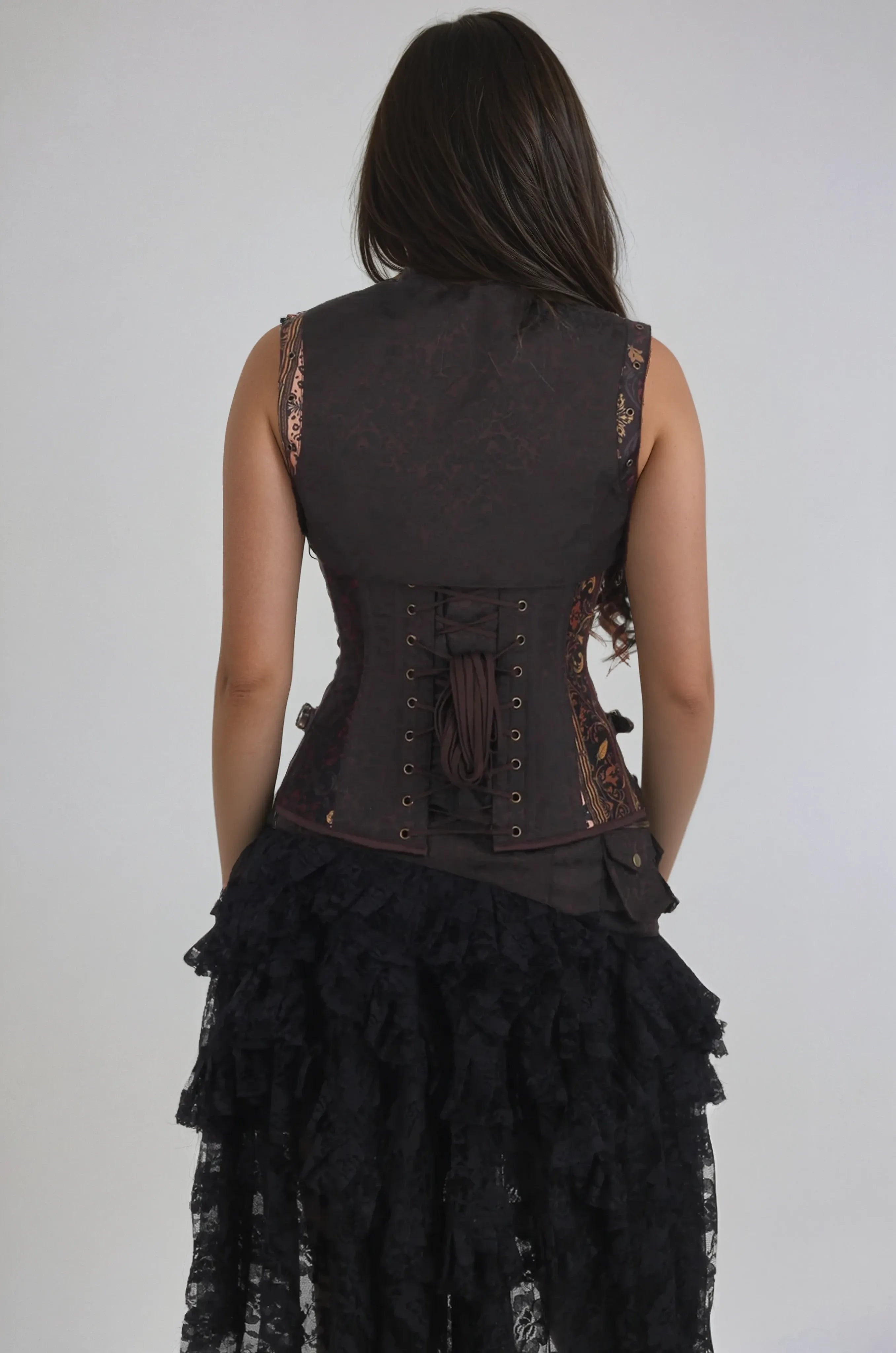 Hana Ornate Print Overbust Corset