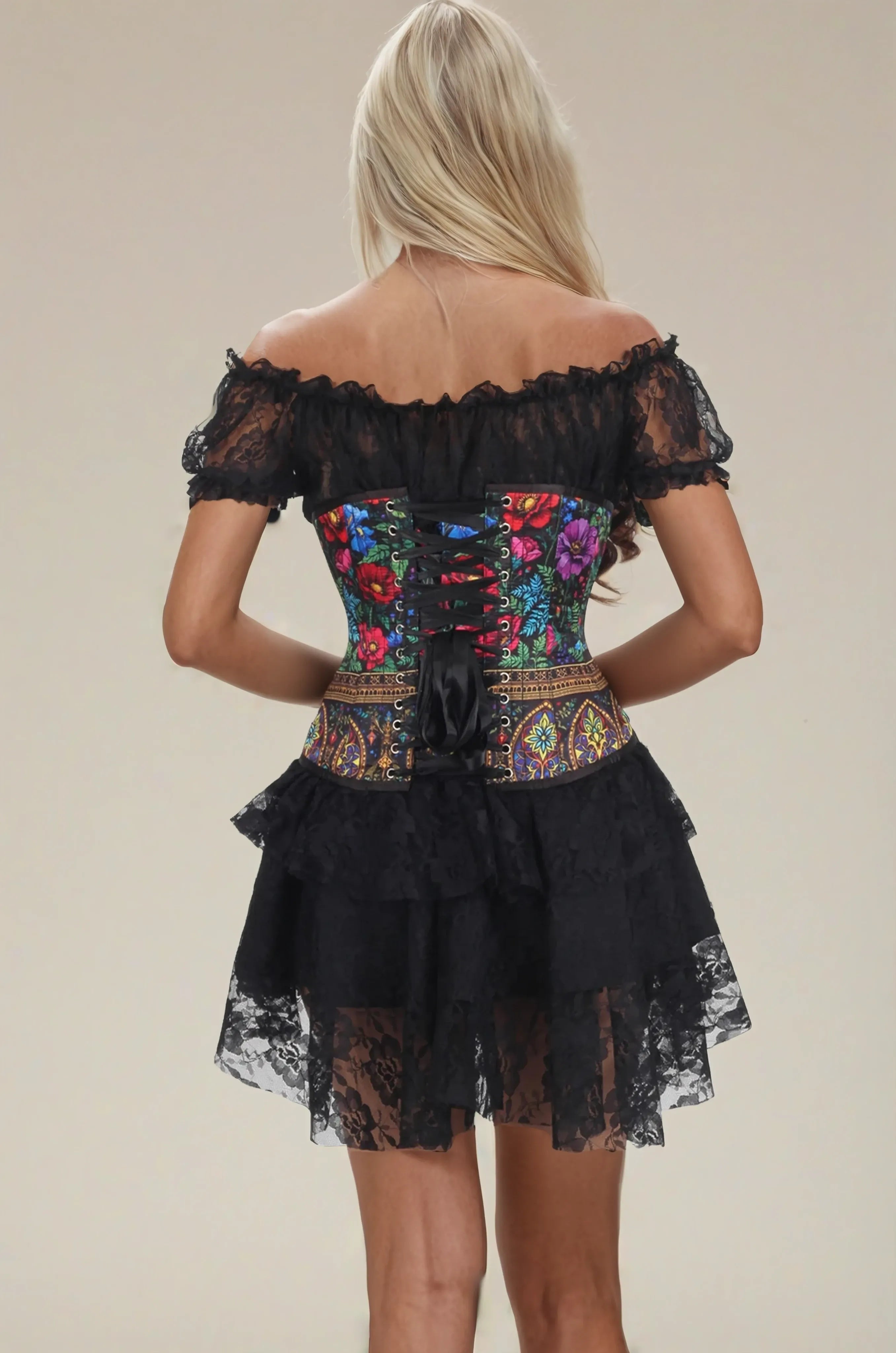 Darrylin Gothic Bloom Radiance Corset