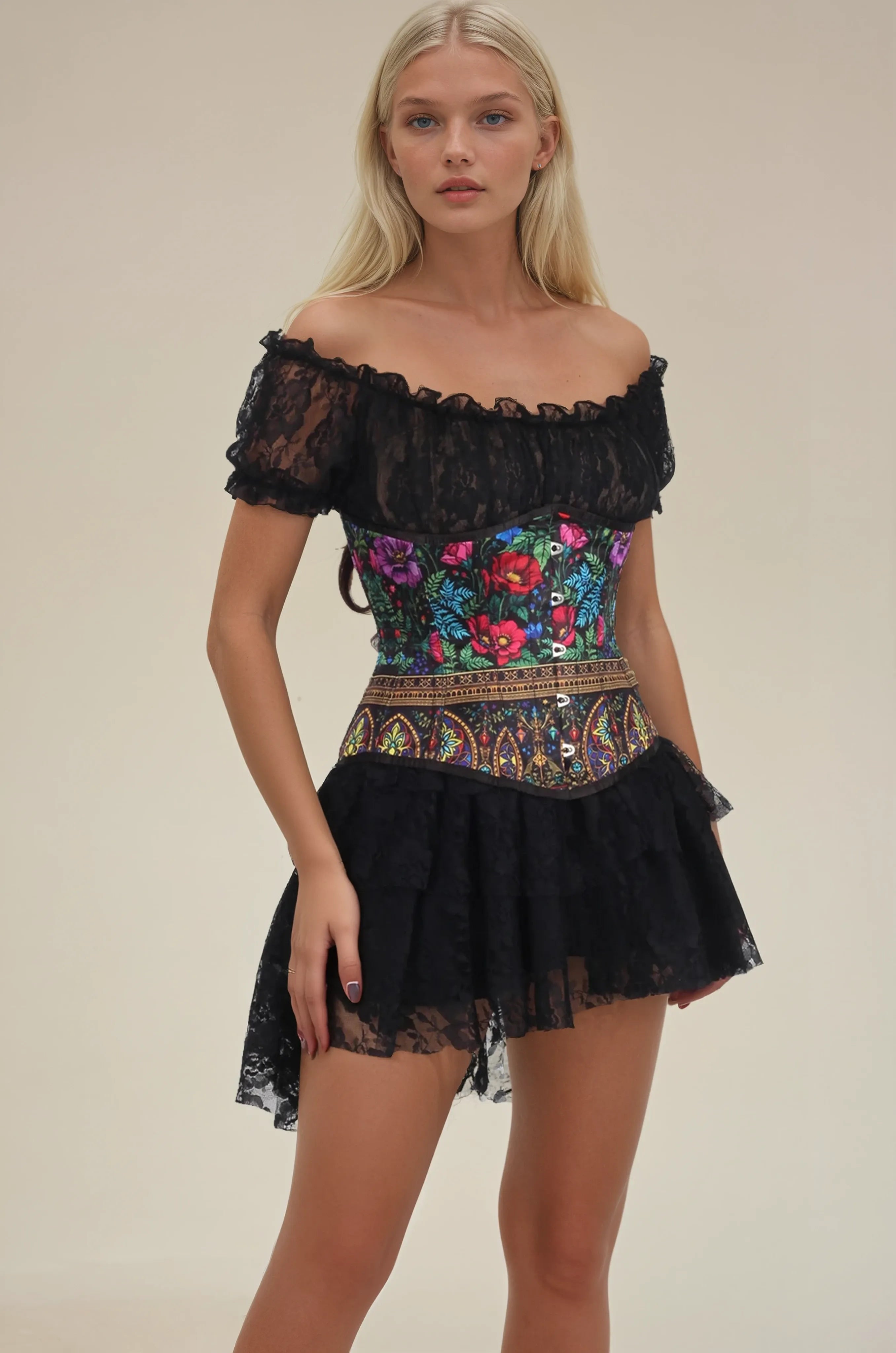 Darrylin Gothic Bloom Radiance Corset