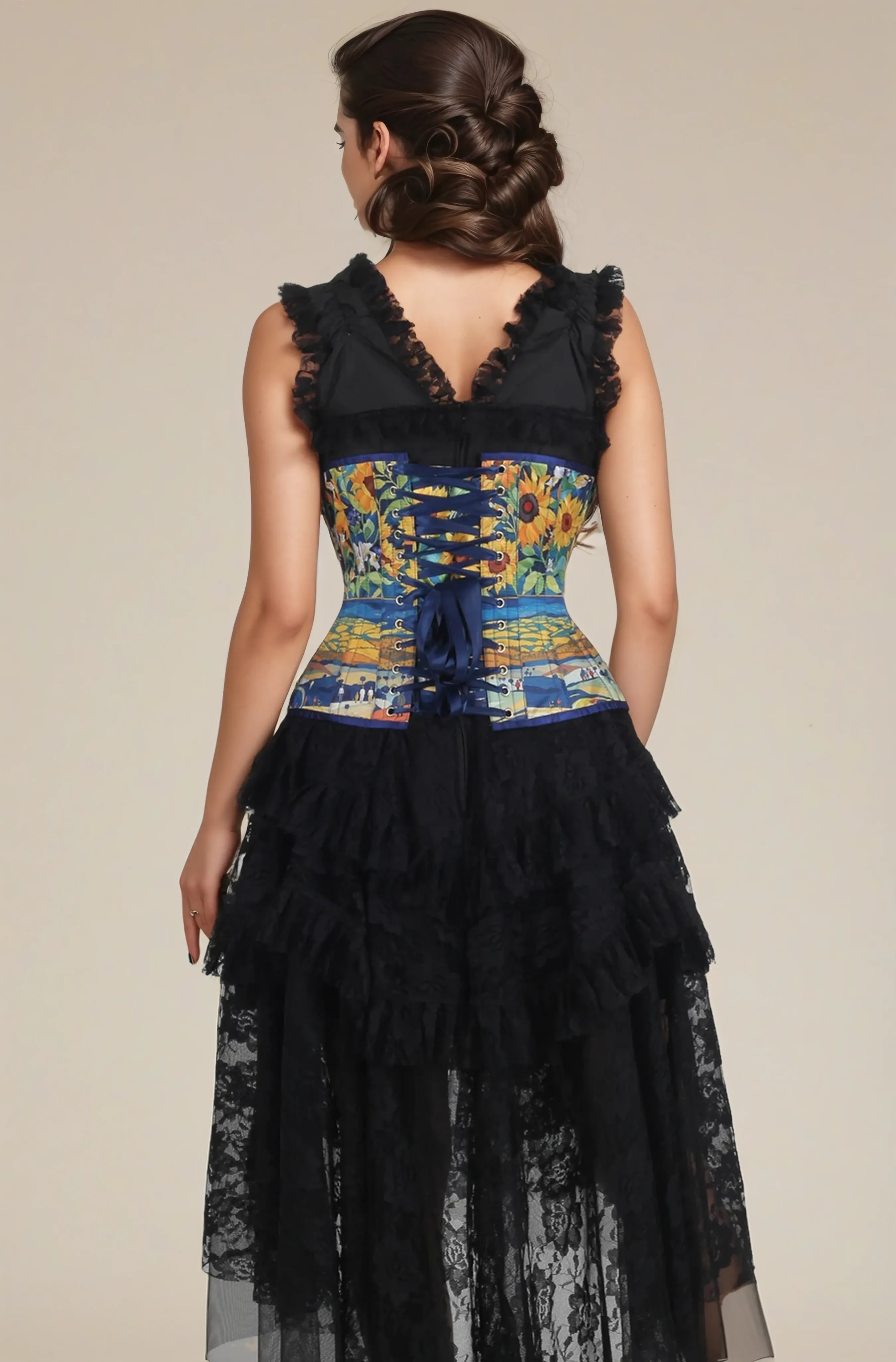 Chelsey Starry Garden Scroll Corset