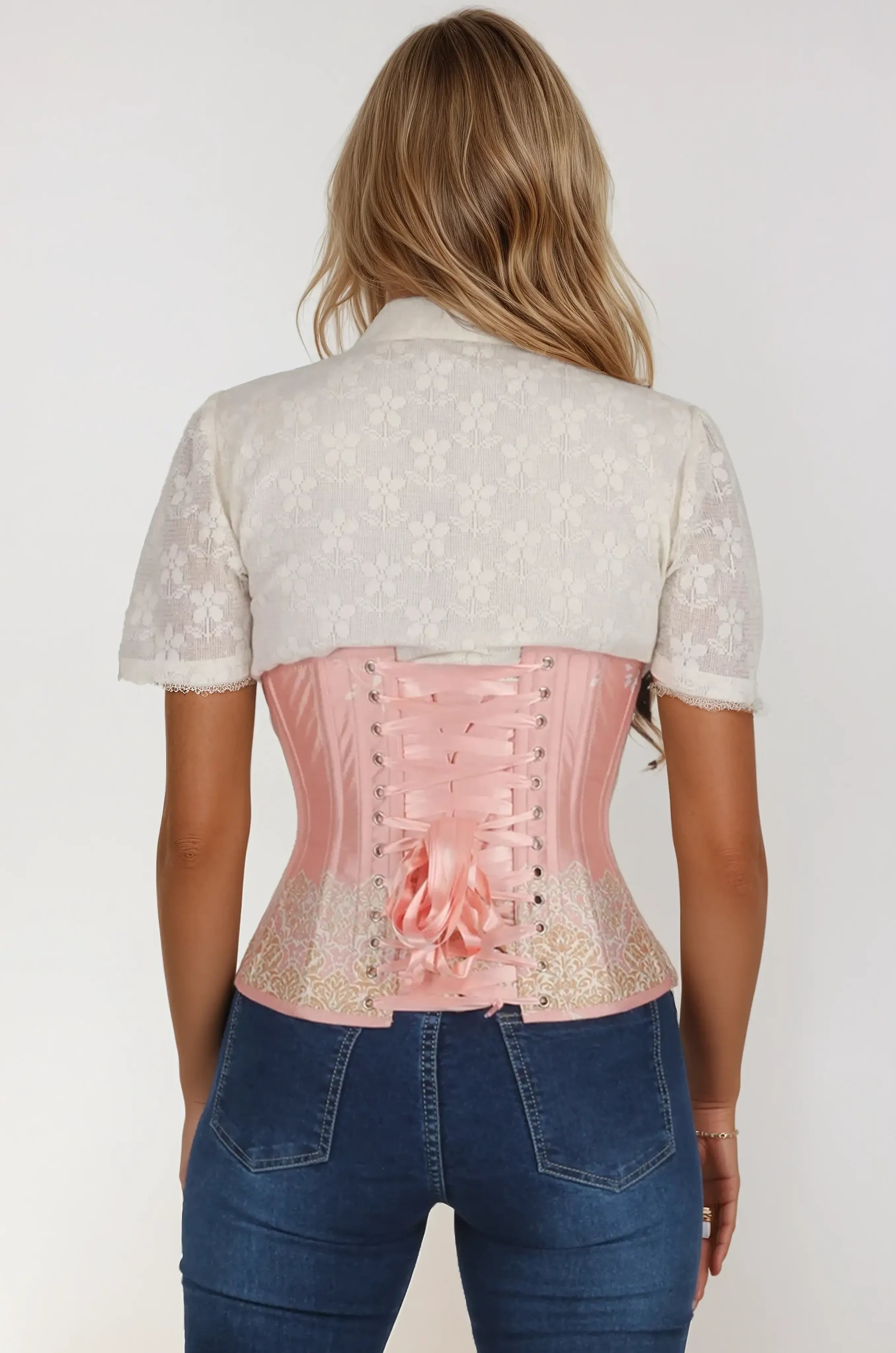 Ashlan Blush Pink Underbust Corset