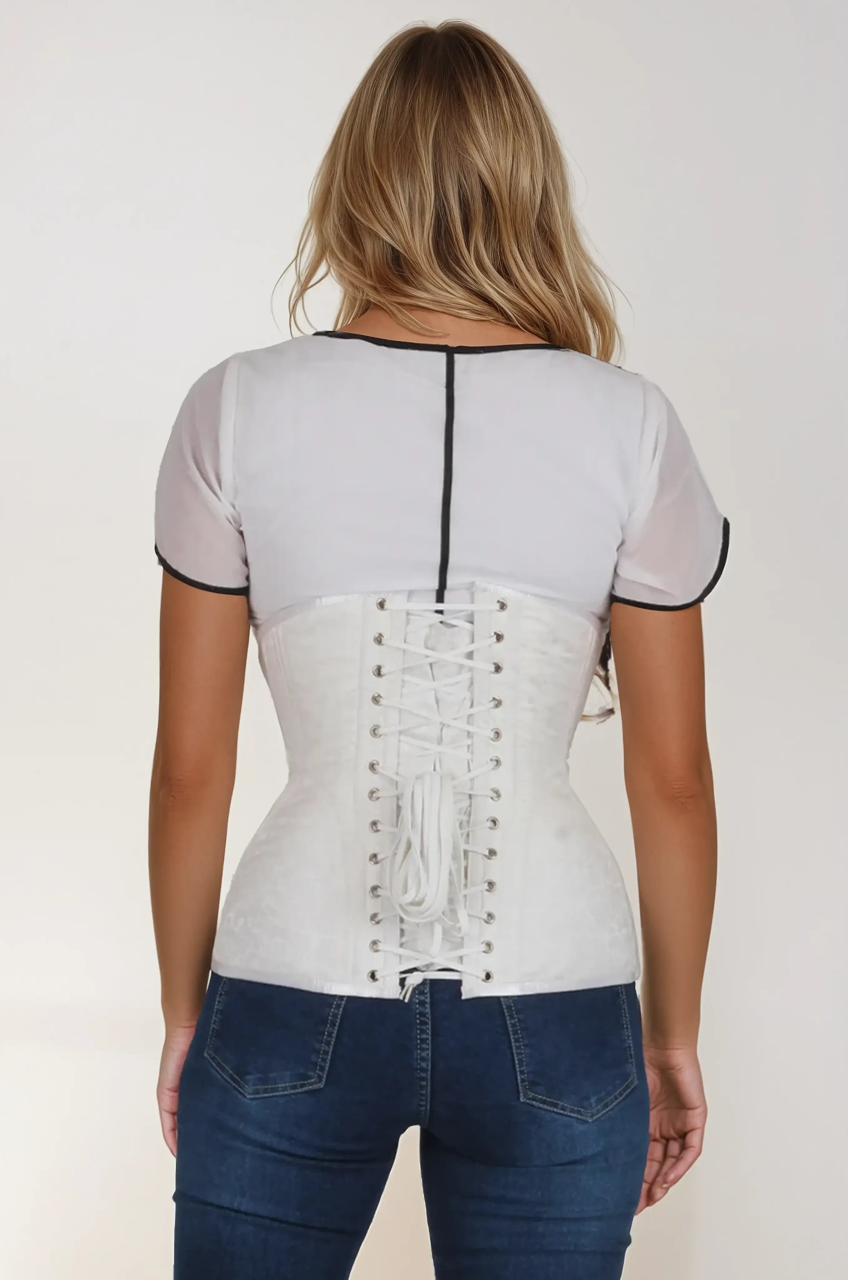 Latasha Waist Trainer White Corset