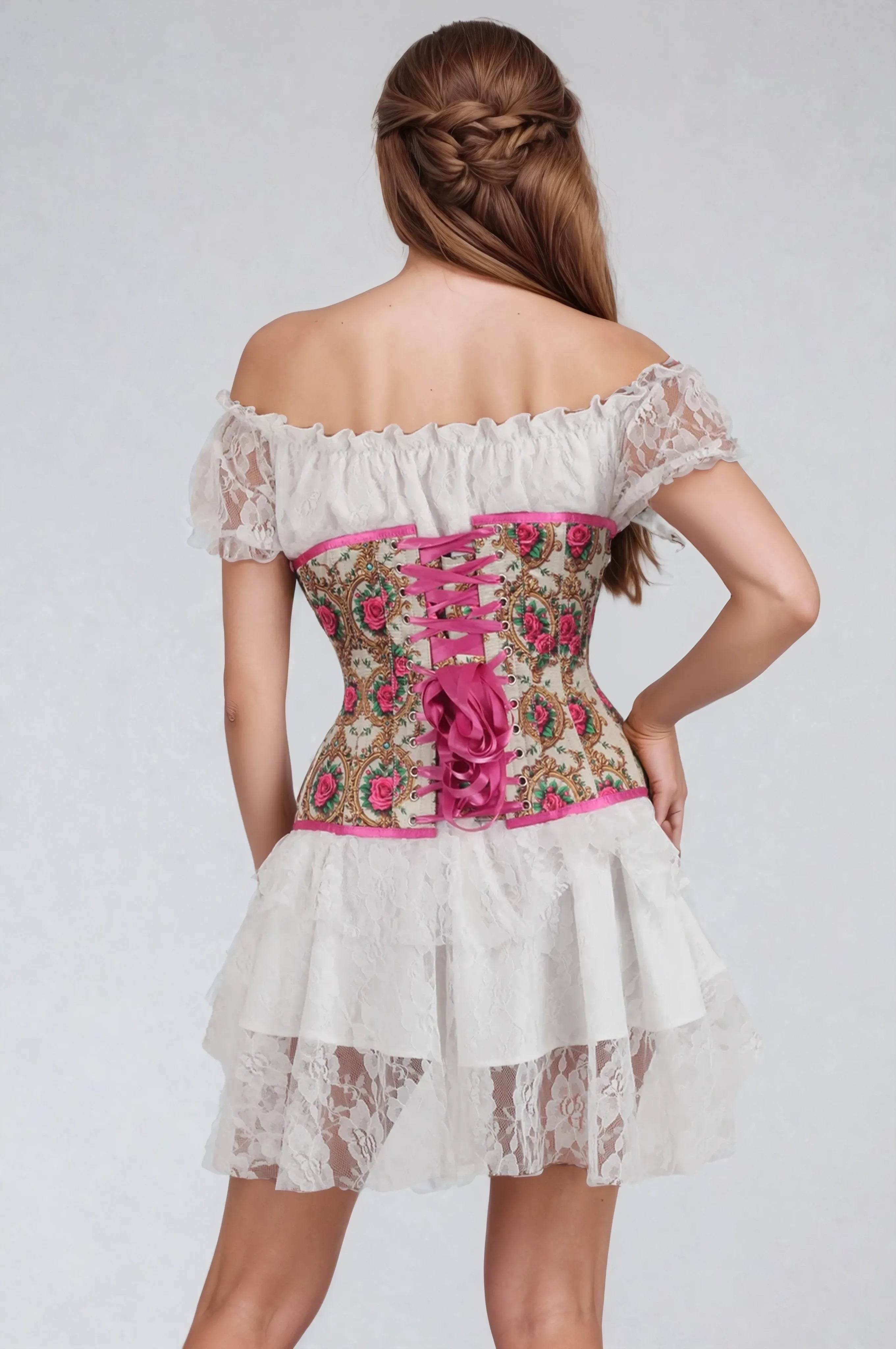 Marla Satin Curvy Corset