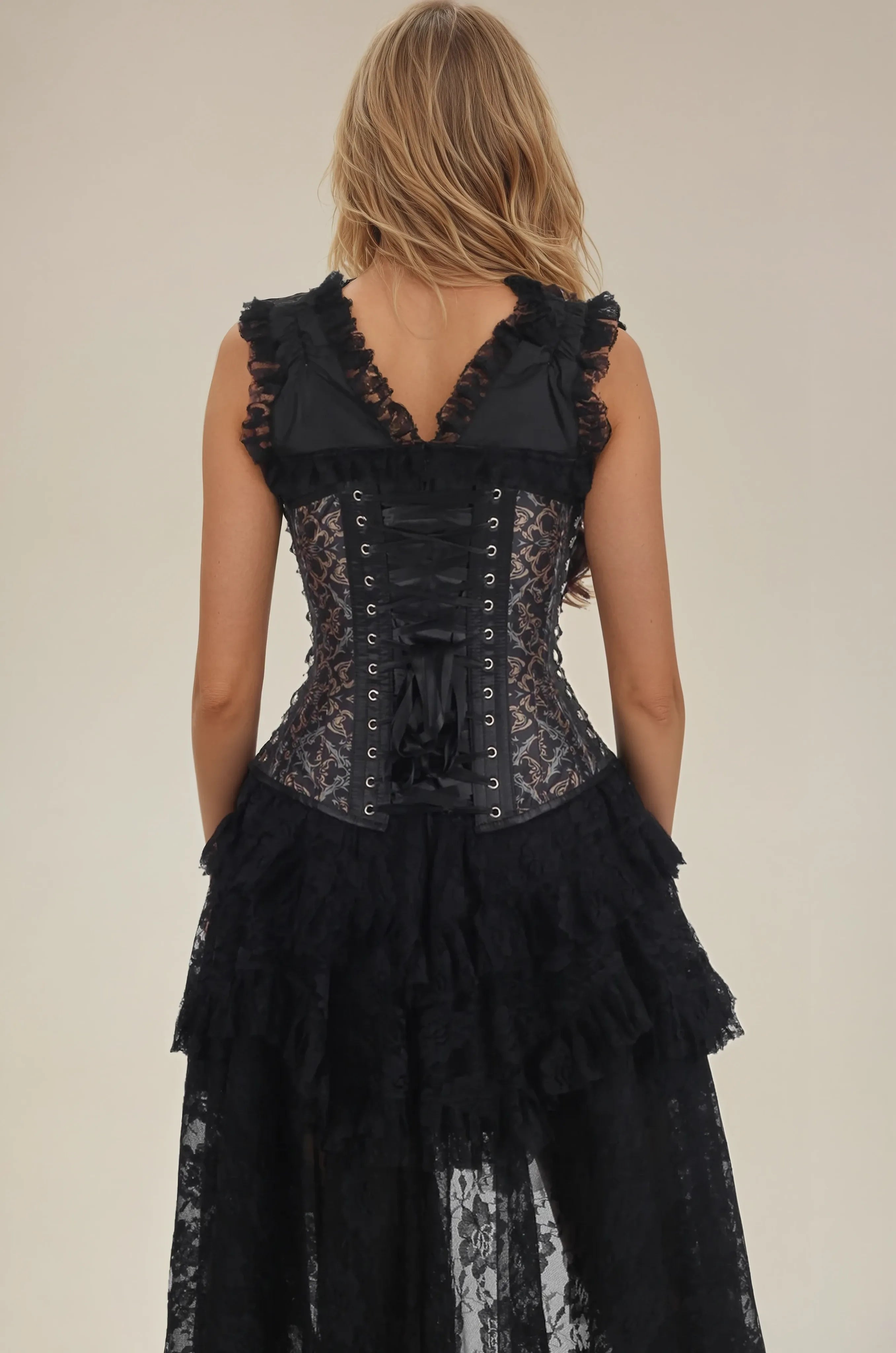 Maurice Gothic Scrollwork Tapestry Corset