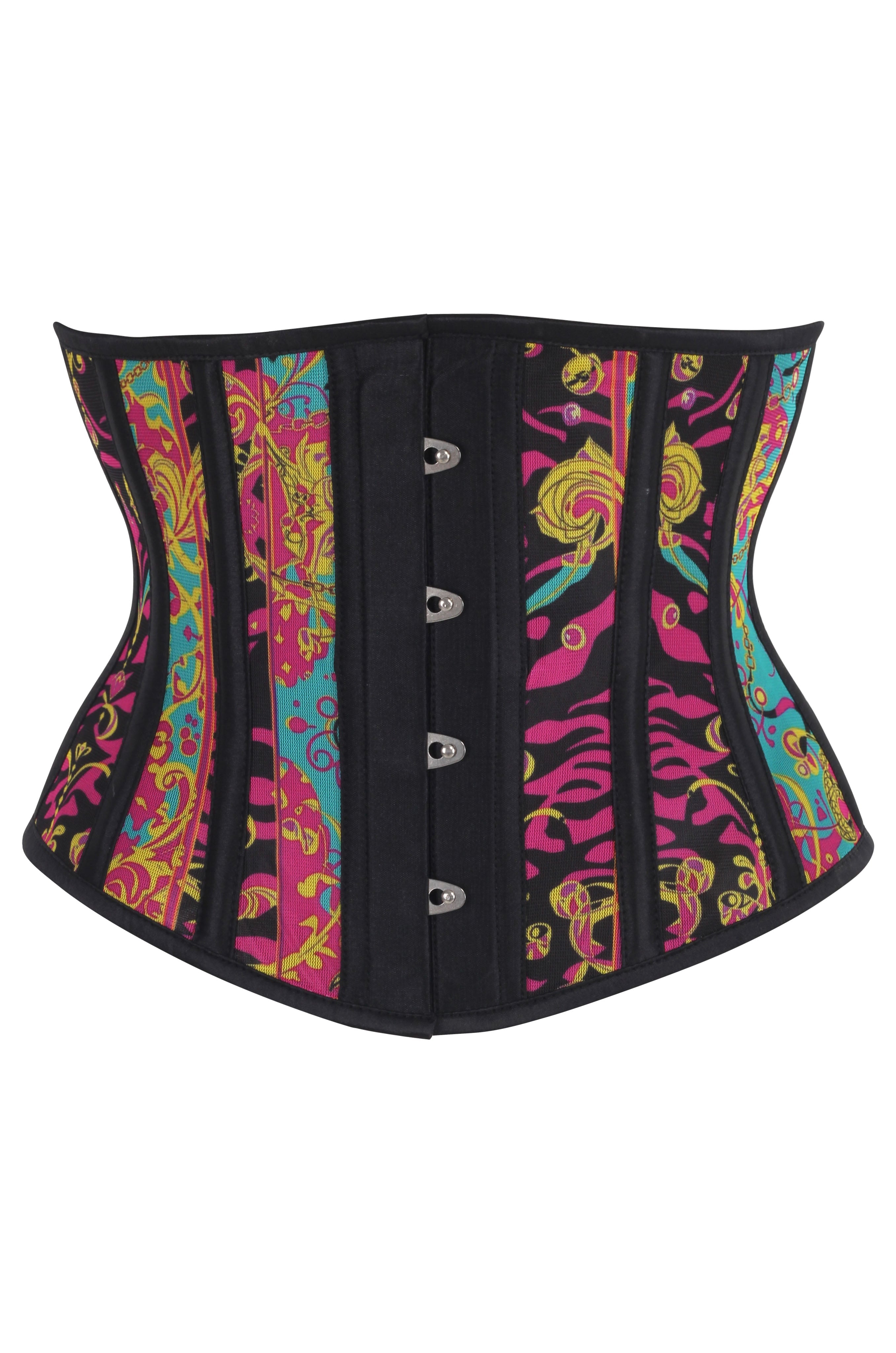 Sybil Neon Versailles Mesh Corset
