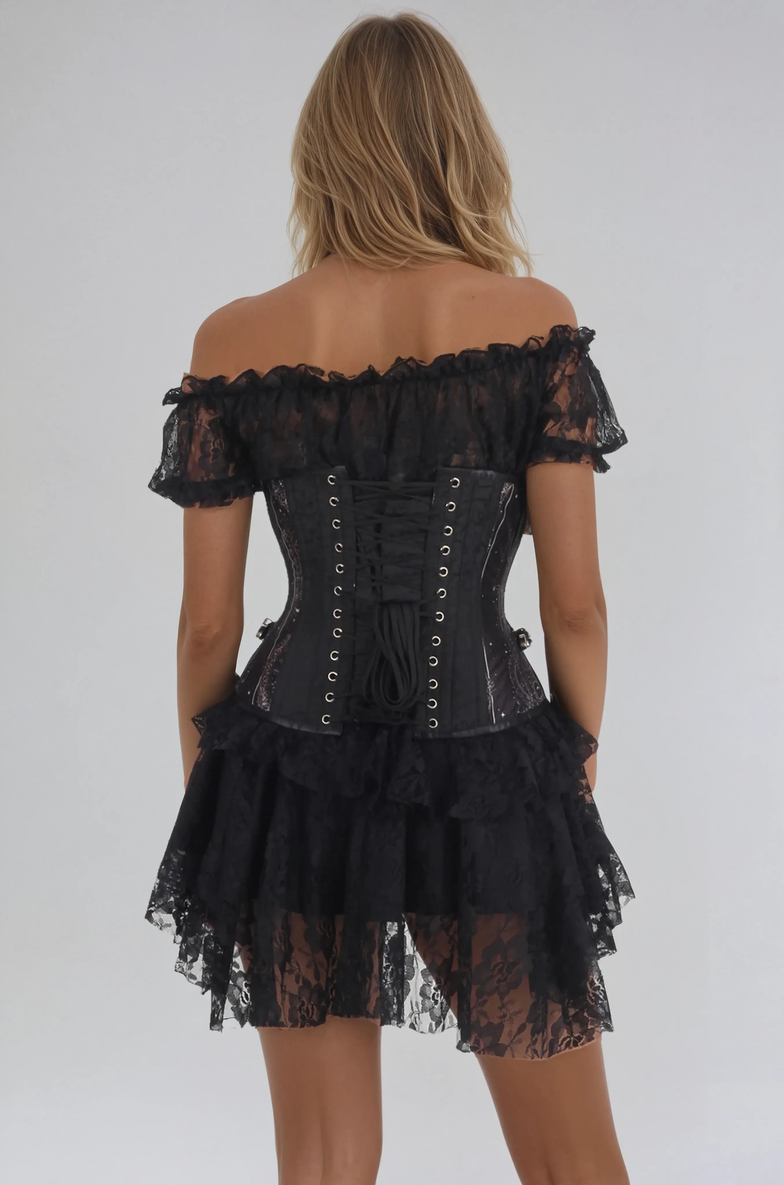 Corbin Gothic Zodiac Scroll Corset