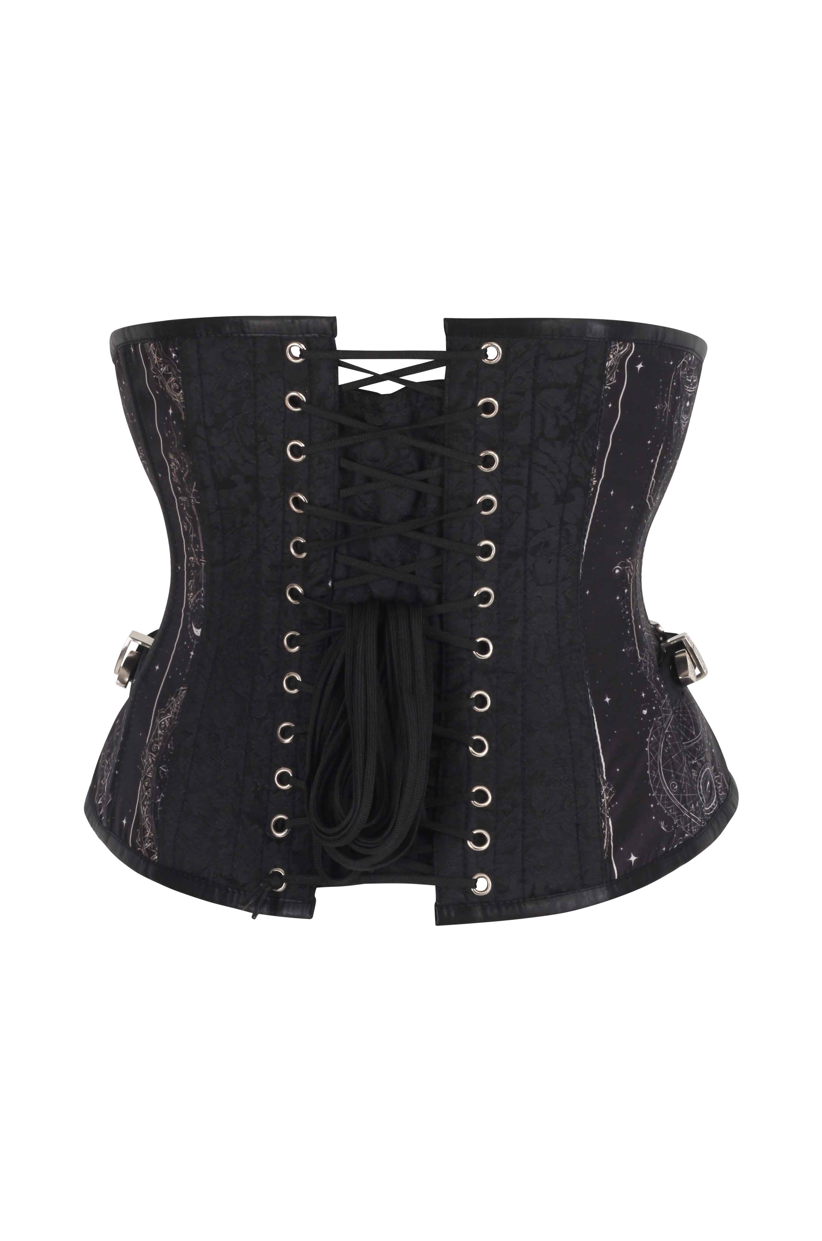 Corbin Gothic Zodiac Scroll Corset