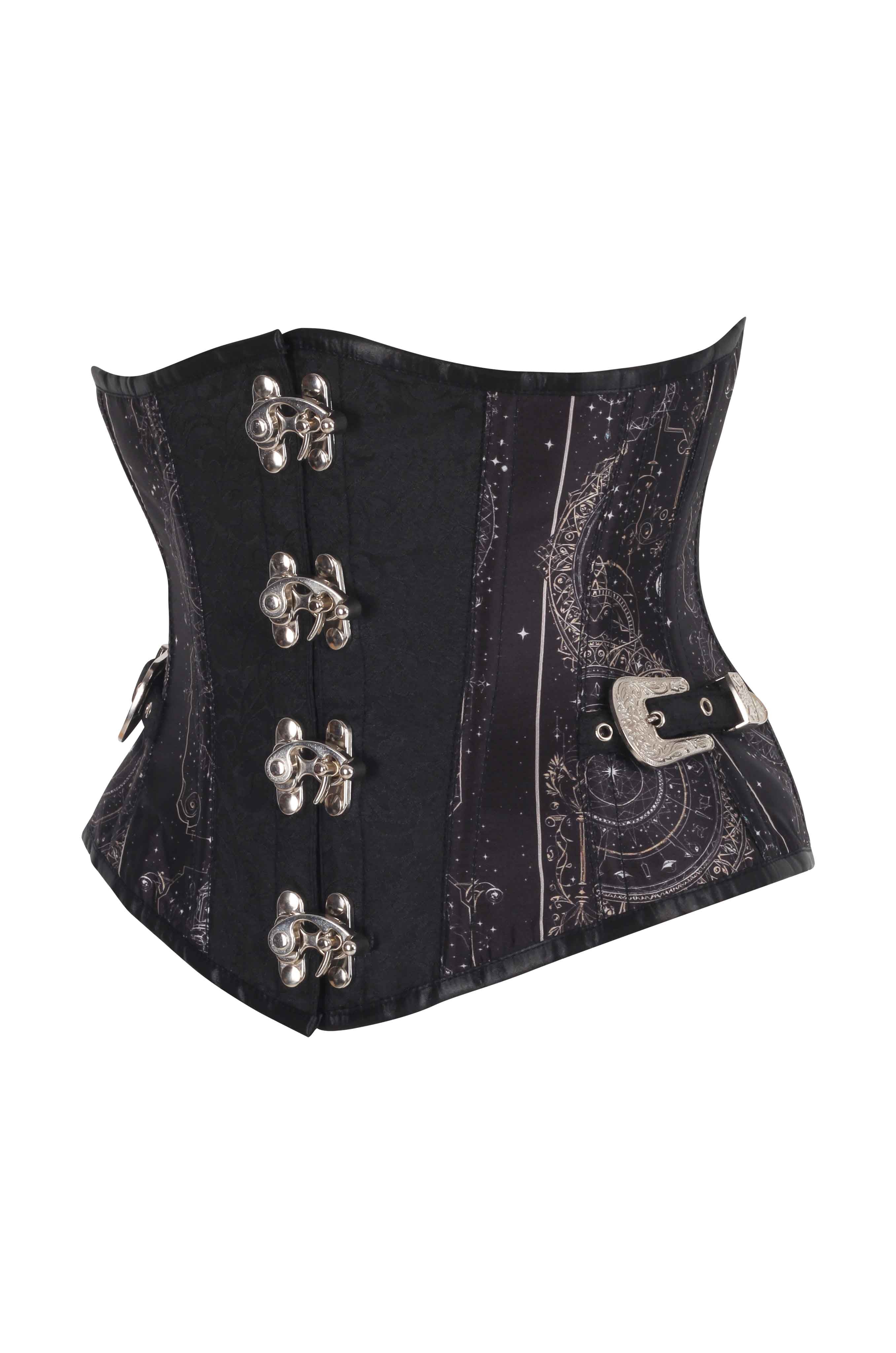 Corbin Gothic Zodiac Scroll Corset