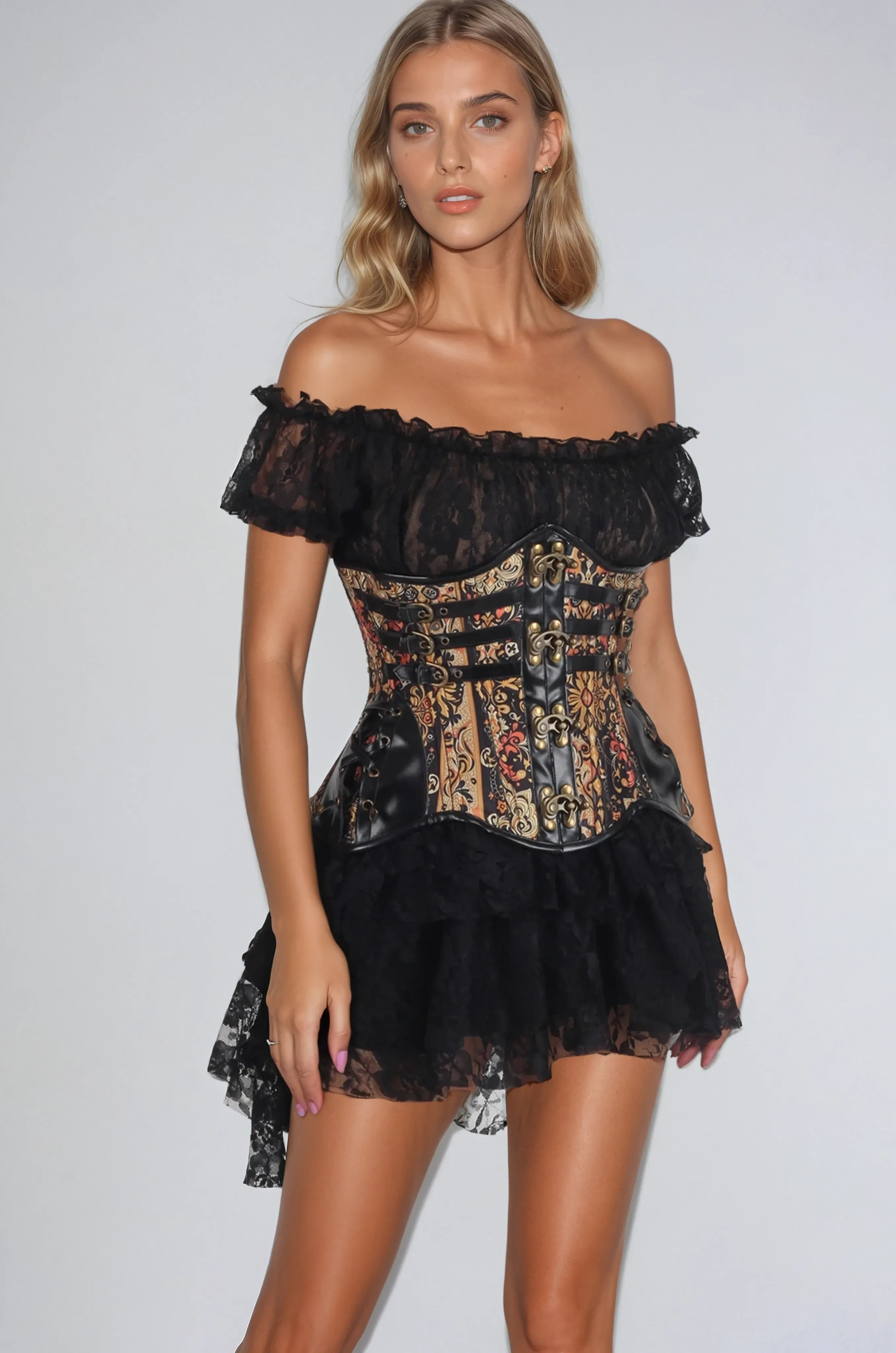 Dahlia Savage Baroque Underbust Corset