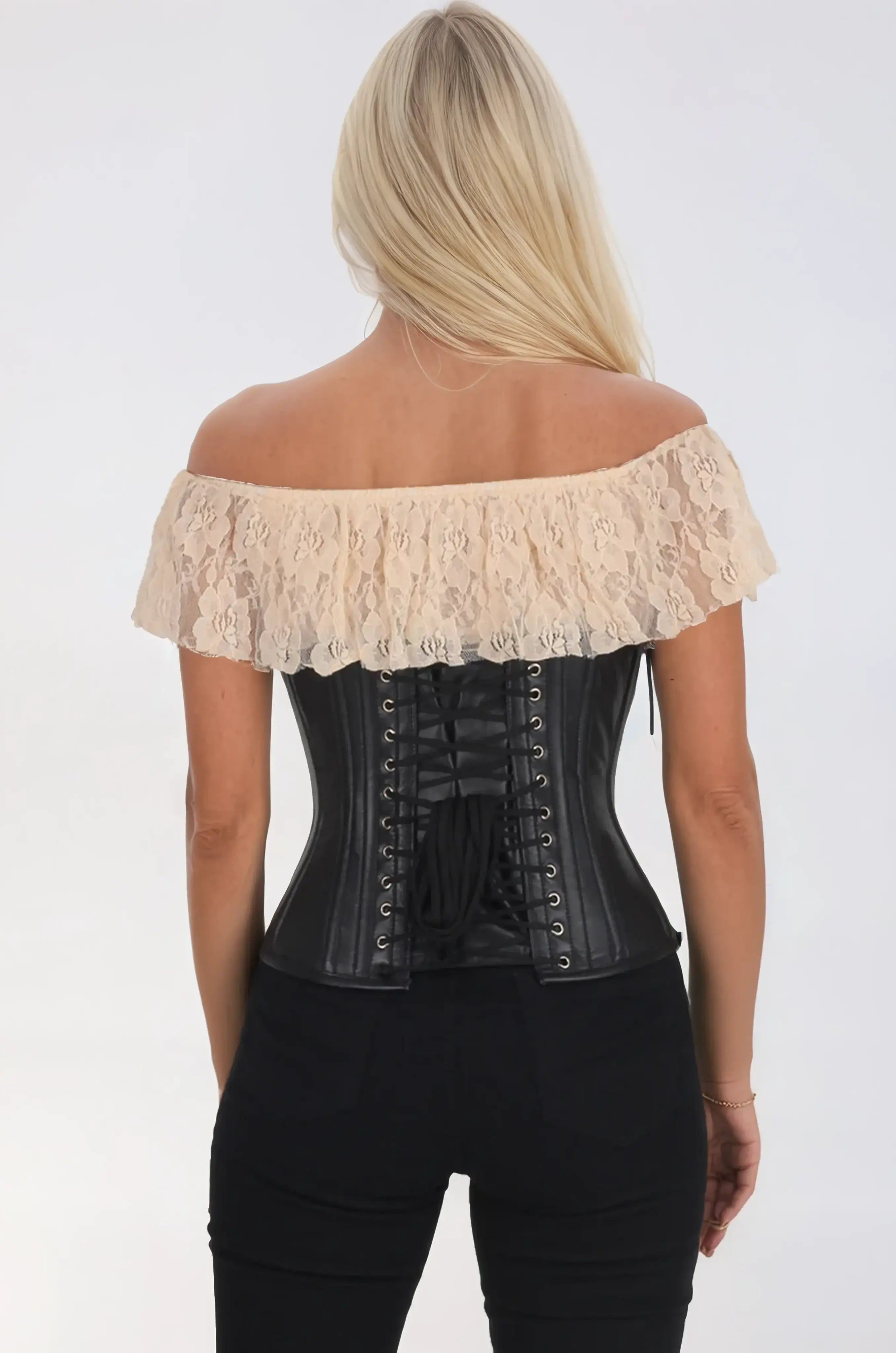 Dawna Leather Underbust Corset