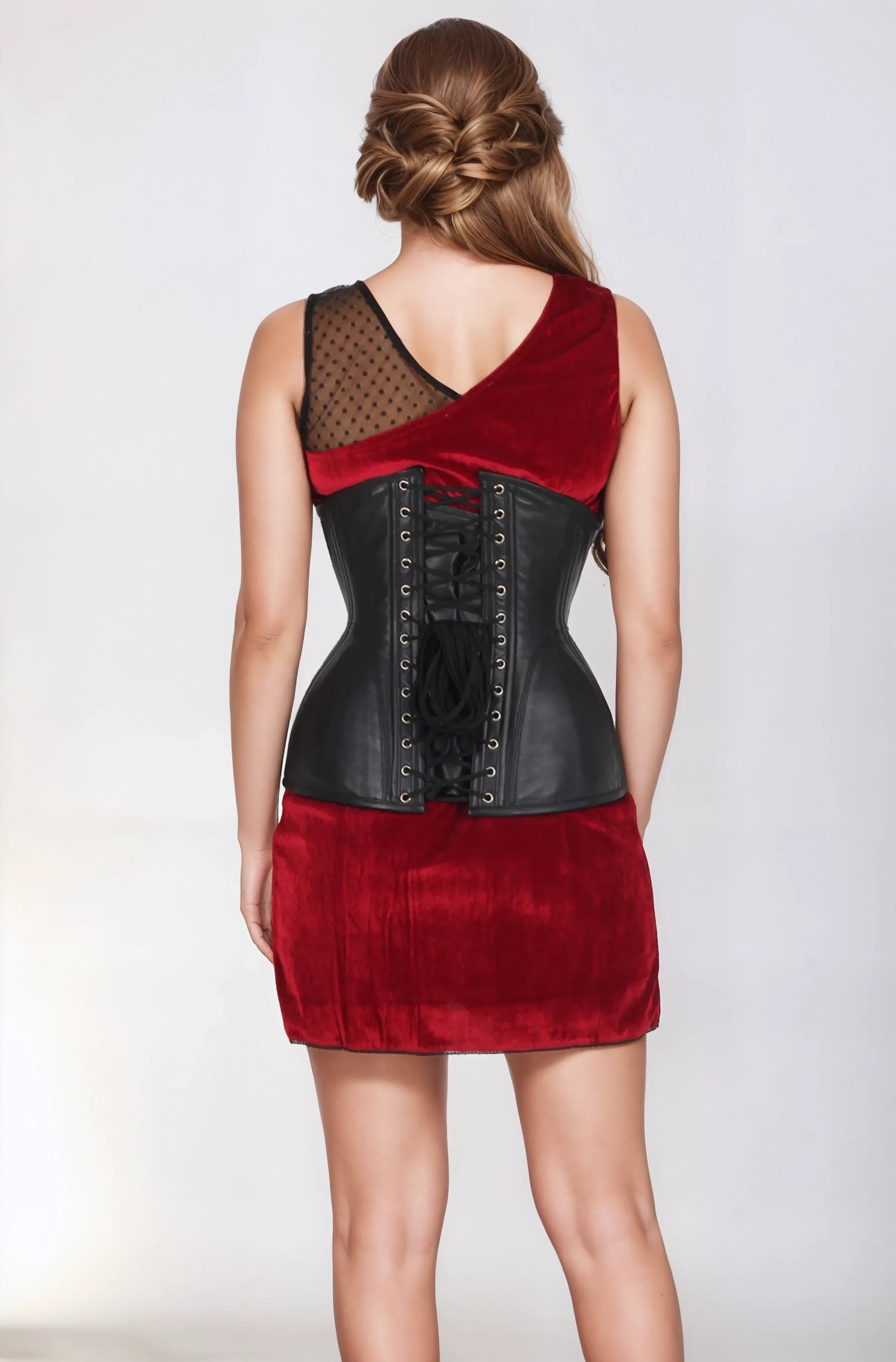 Katrice Leather Waist Trainer Corset
