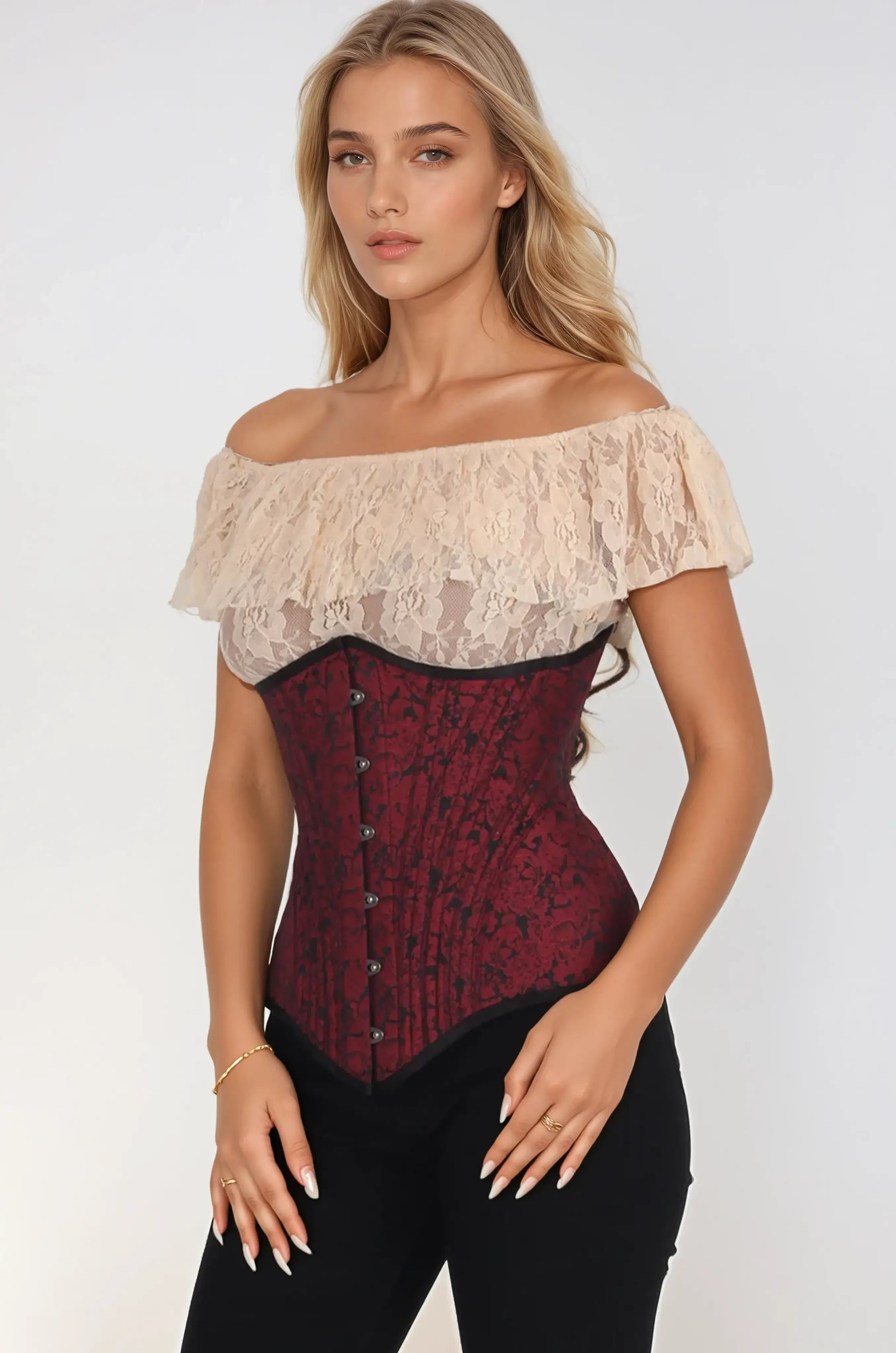 Kinzee Waist Training Brocade Corset
