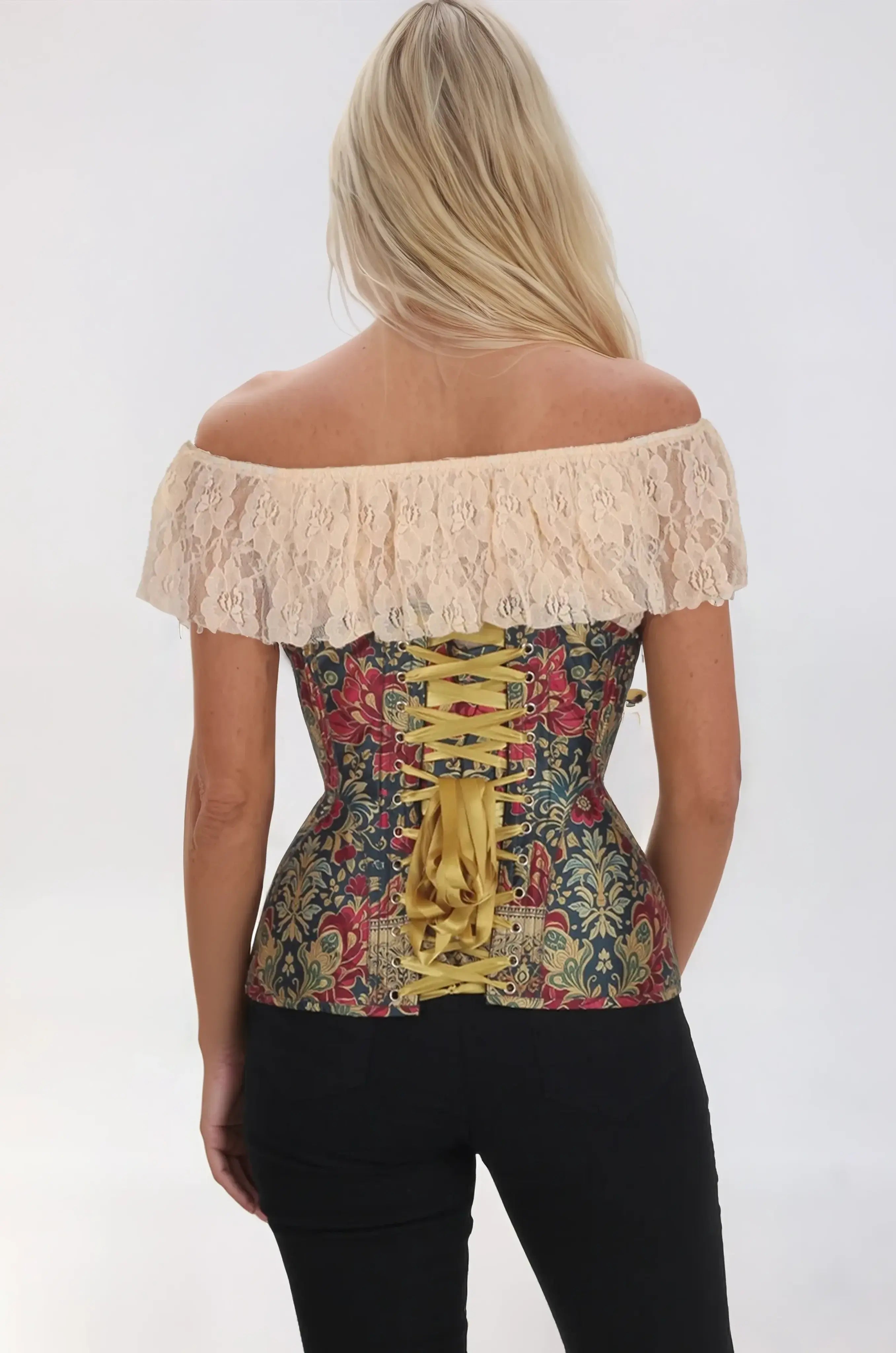 Starlene Tapestry Print Underbust Corset