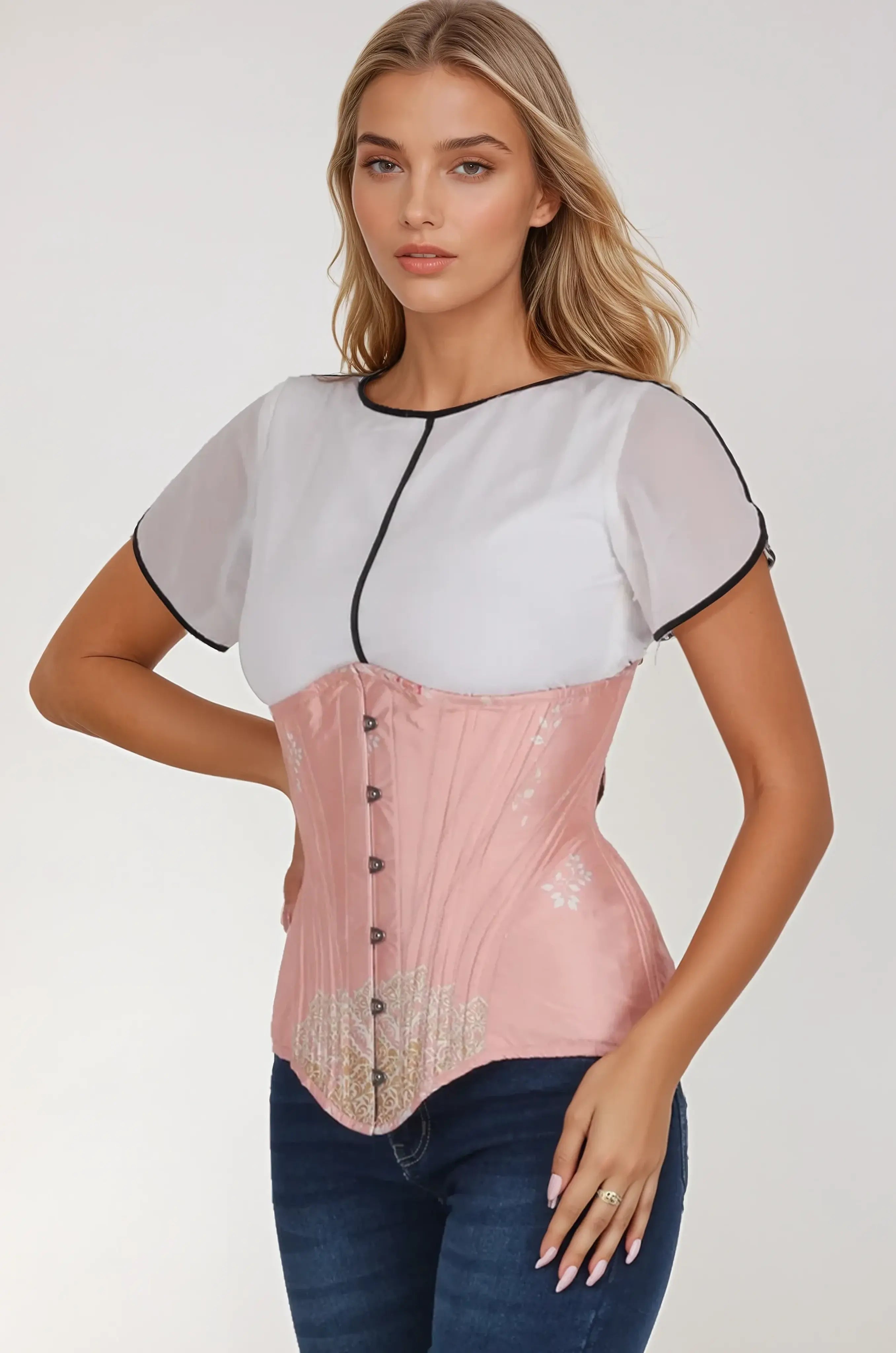 Claramae Floral Waist Trainer Corset