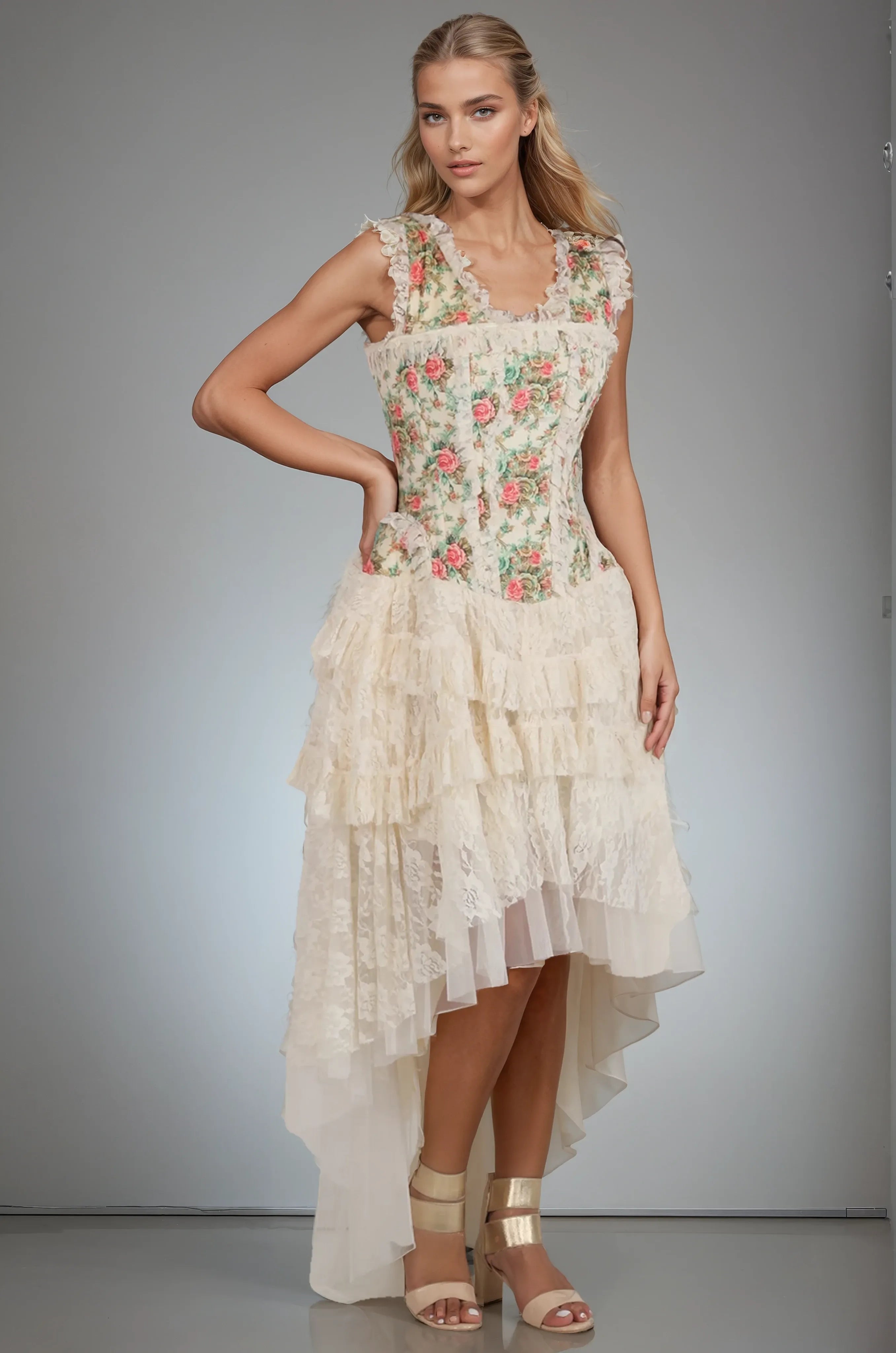 Leighton Victorian Inspired Corset Dress