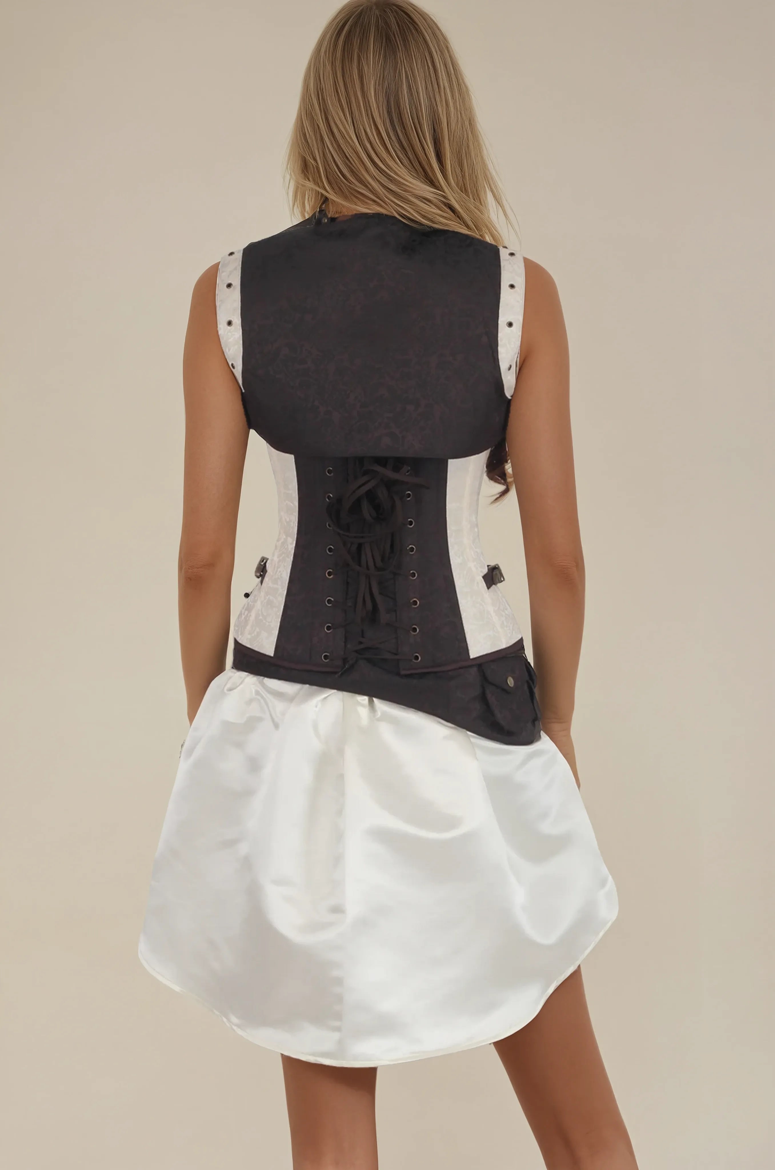 Braelynn Steampunk Overbust Corset with Shrug