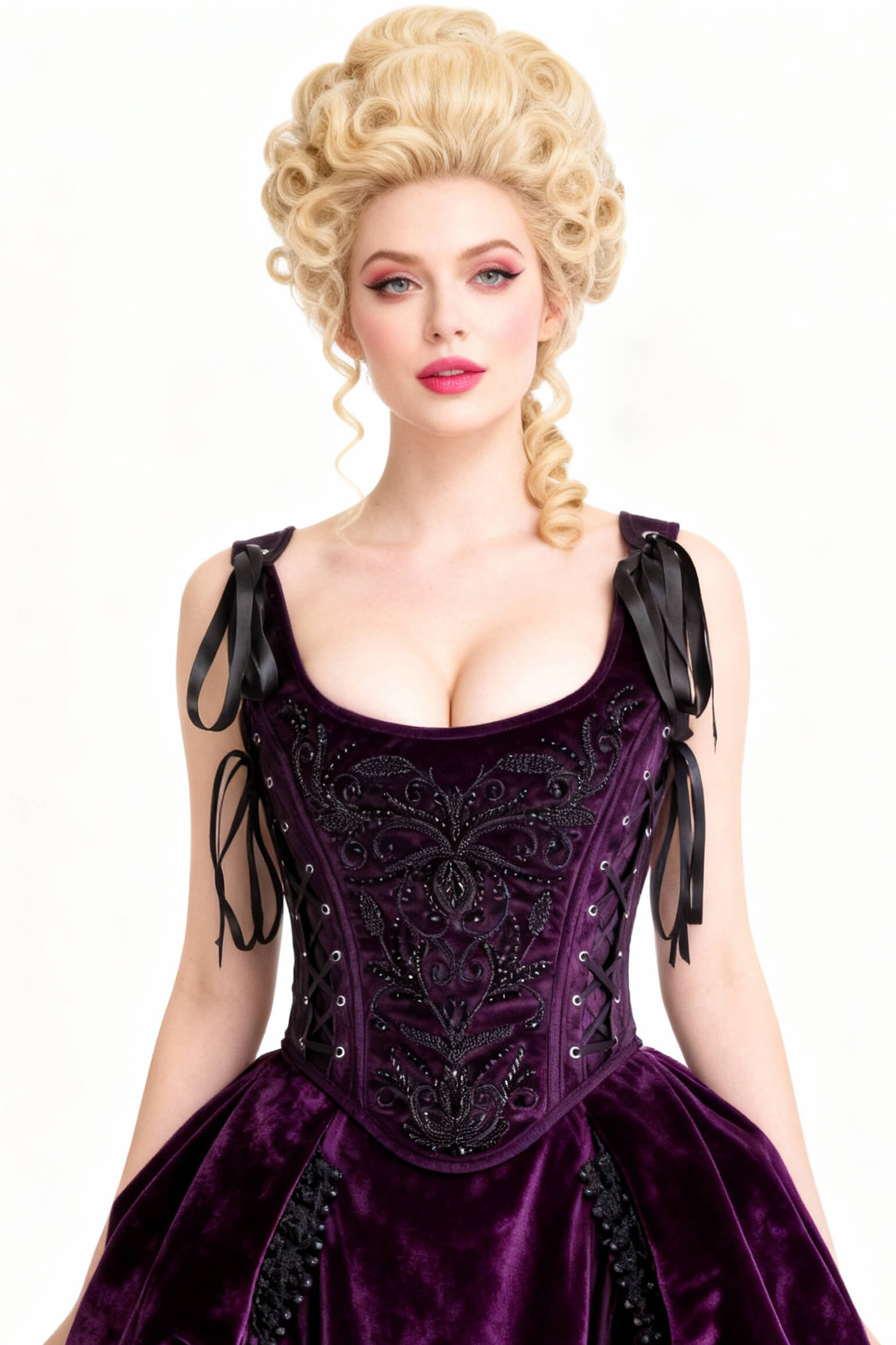 Sharise Rococo Embroidery Overbust Corset