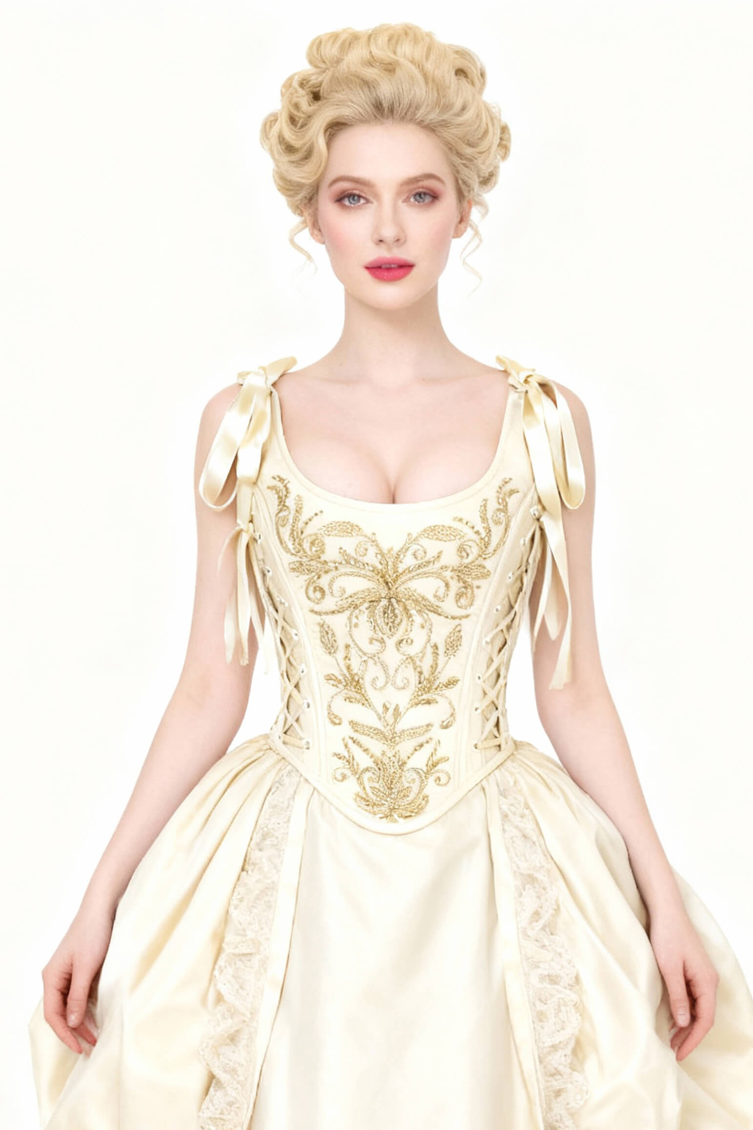Sharise Rococo Embroidery Overbust Corset