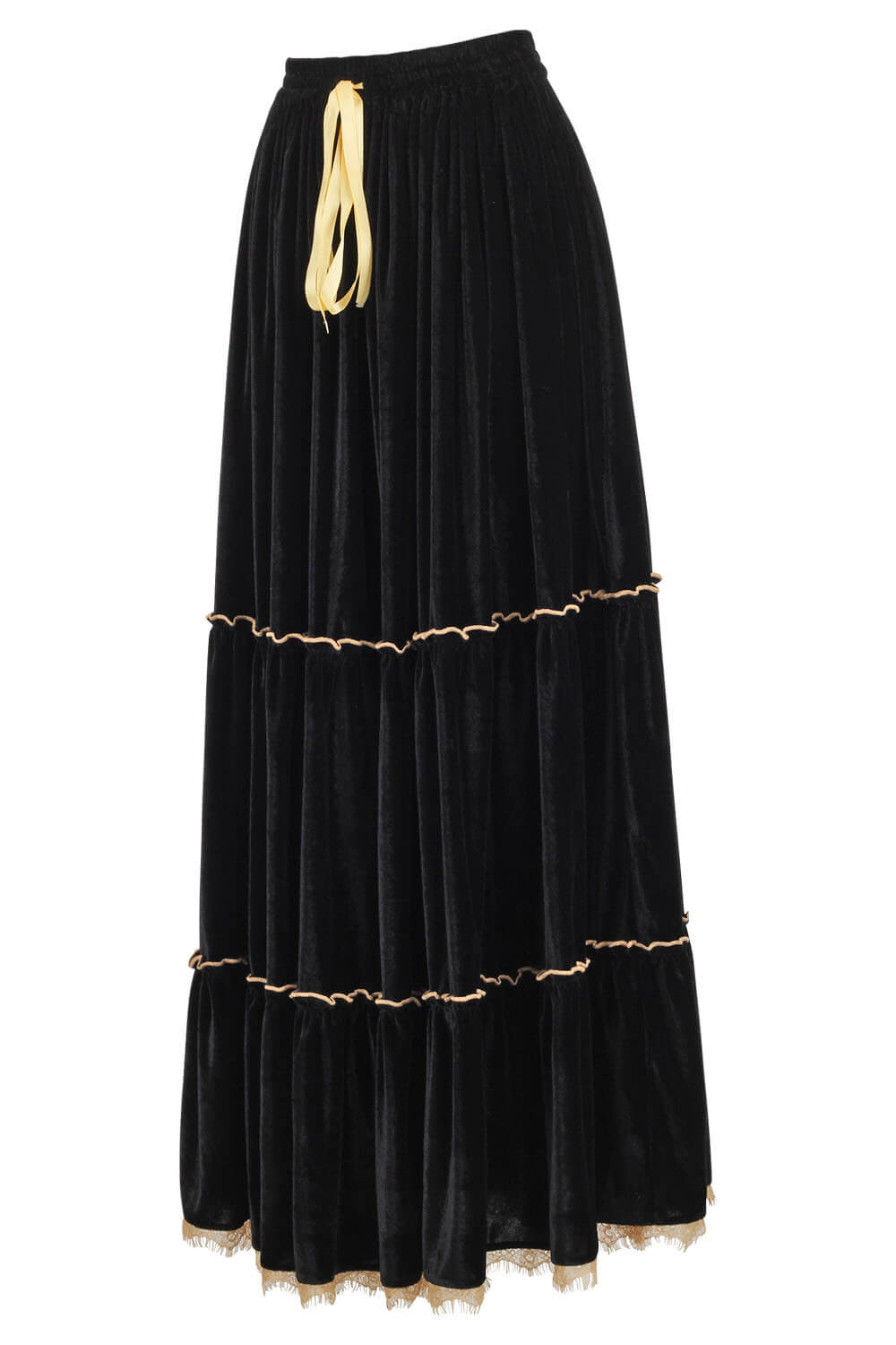 Latrisha Black Velvet Corset with Skirt Option