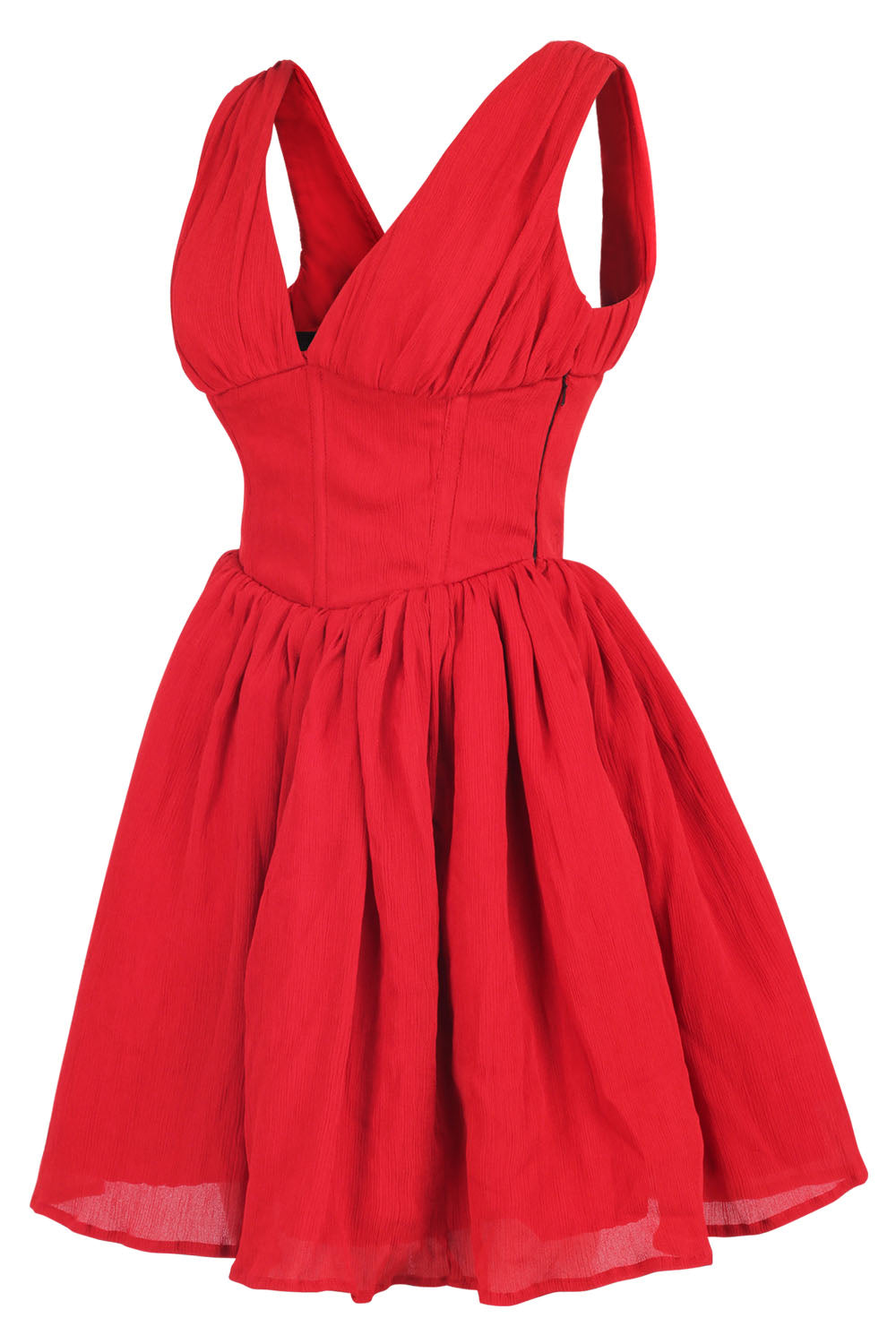 Gayle Chiffon Steel Boned Corset Dress