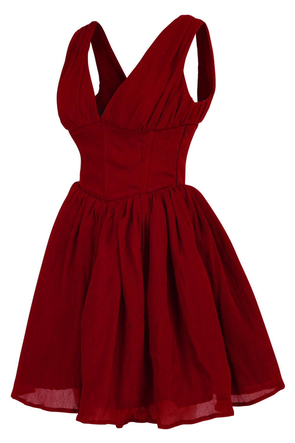 Gayle Chiffon Steel Boned Corset Dress