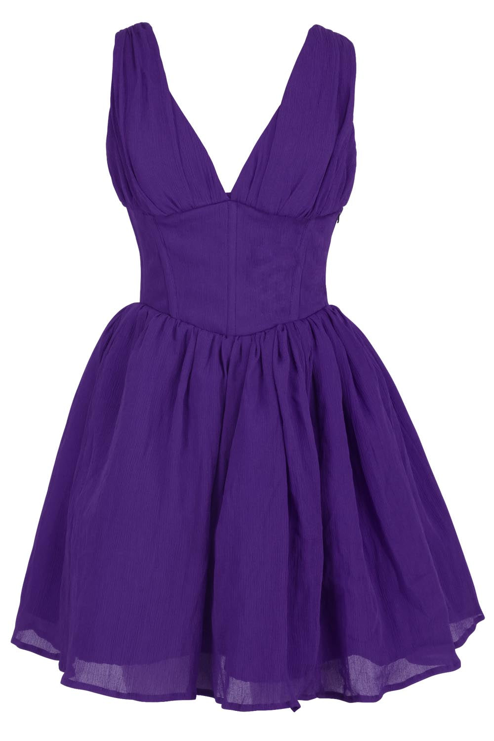 Gayle Chiffon Steel Boned Corset Dress