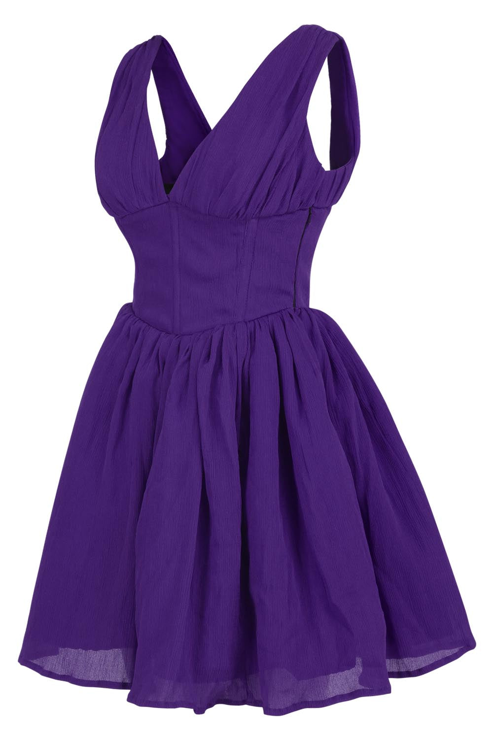 Gayle Chiffon Steel Boned Corset Dress