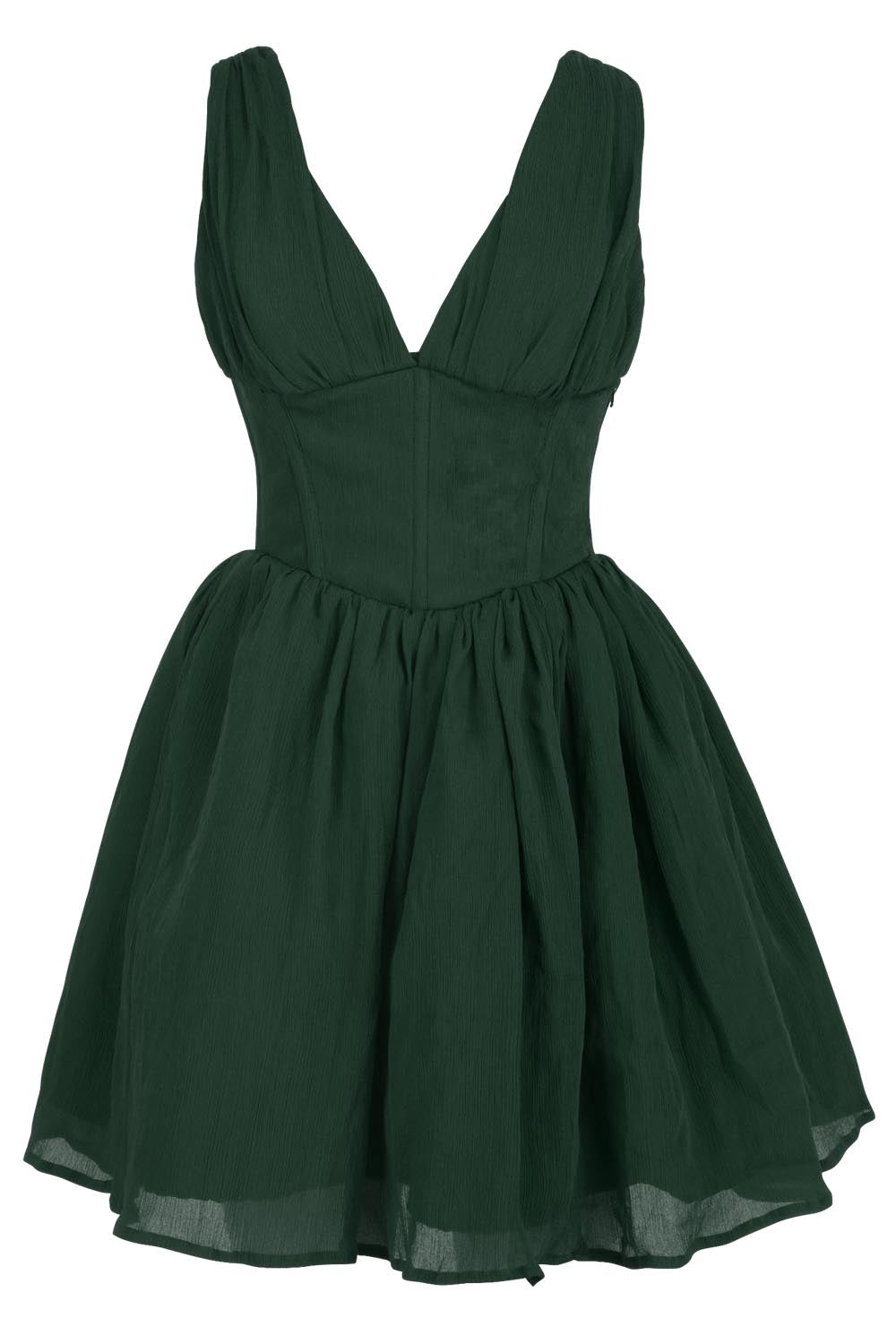 Gayle Chiffon Steel Boned Corset Dress