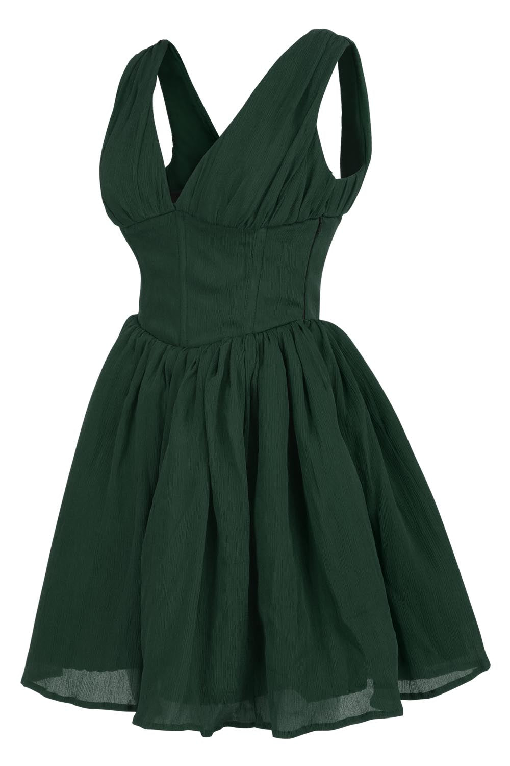 Gayle Chiffon Steel Boned Corset Dress