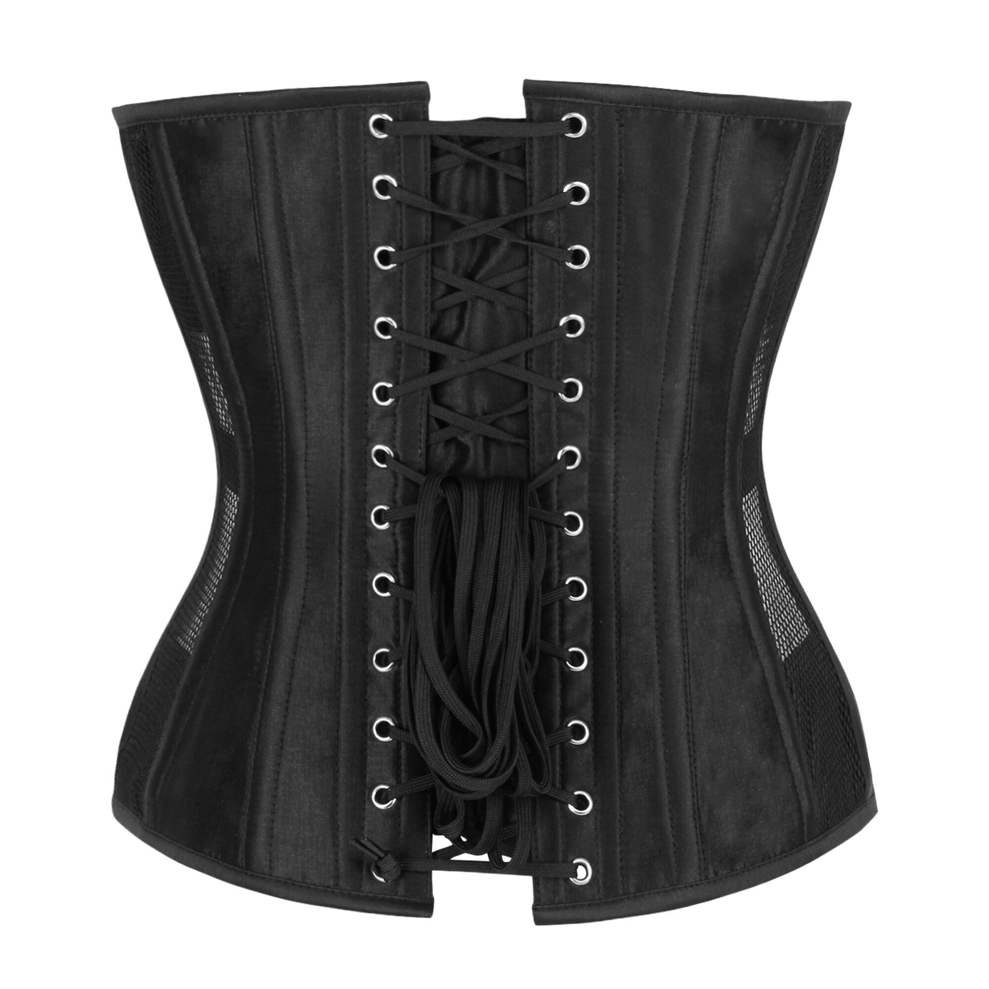 Tamsin Black Overbust Mesh Corset