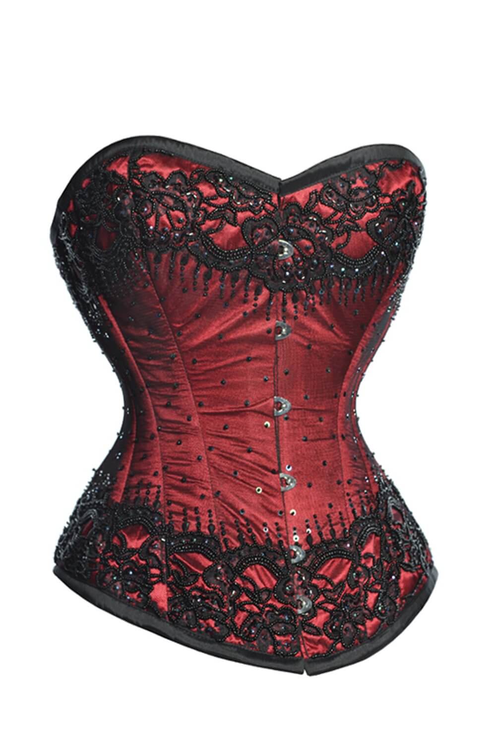 Novie Satin with Lace Overlay Couture Corset