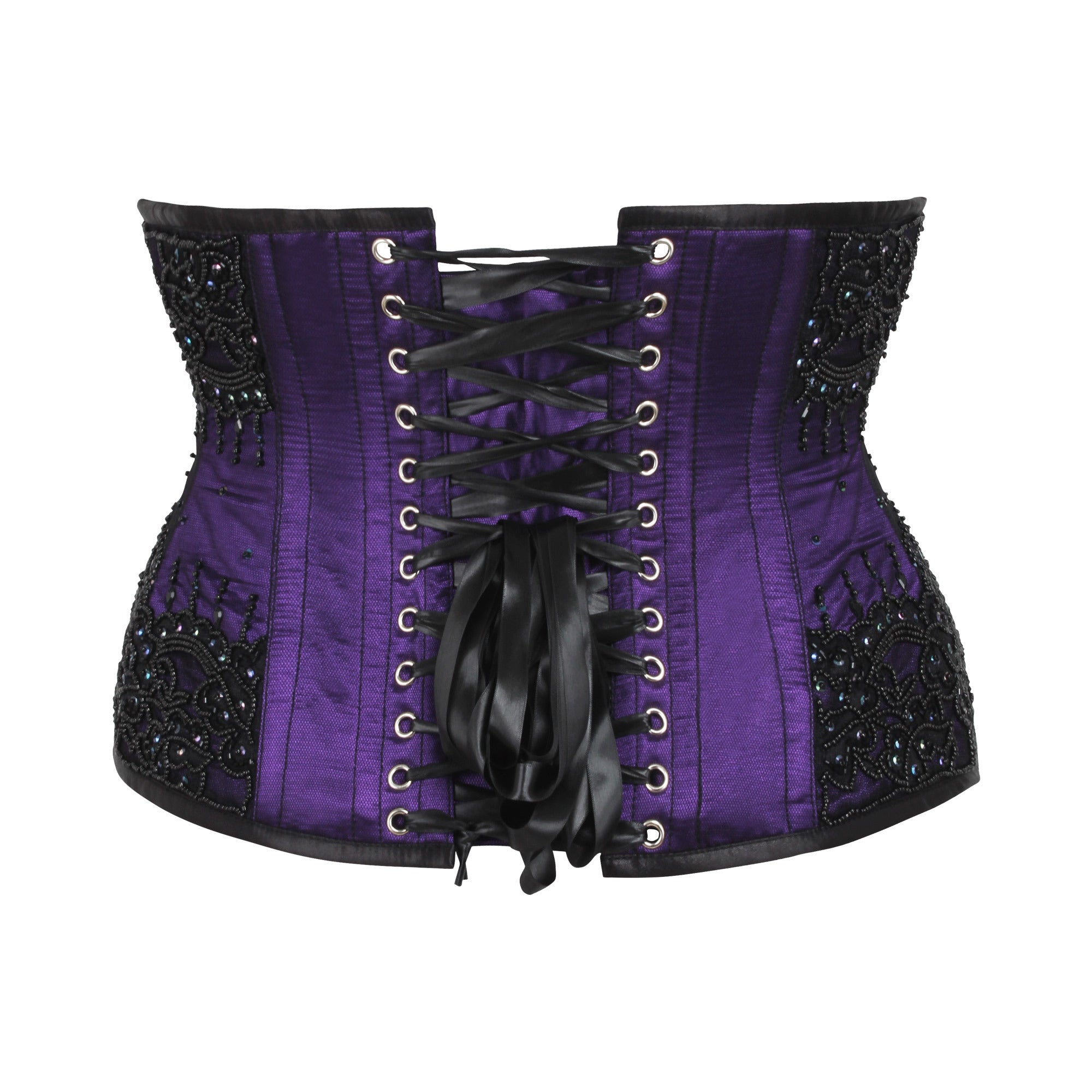Shelley Satin with Lace Overlay Underbust Couture Corset