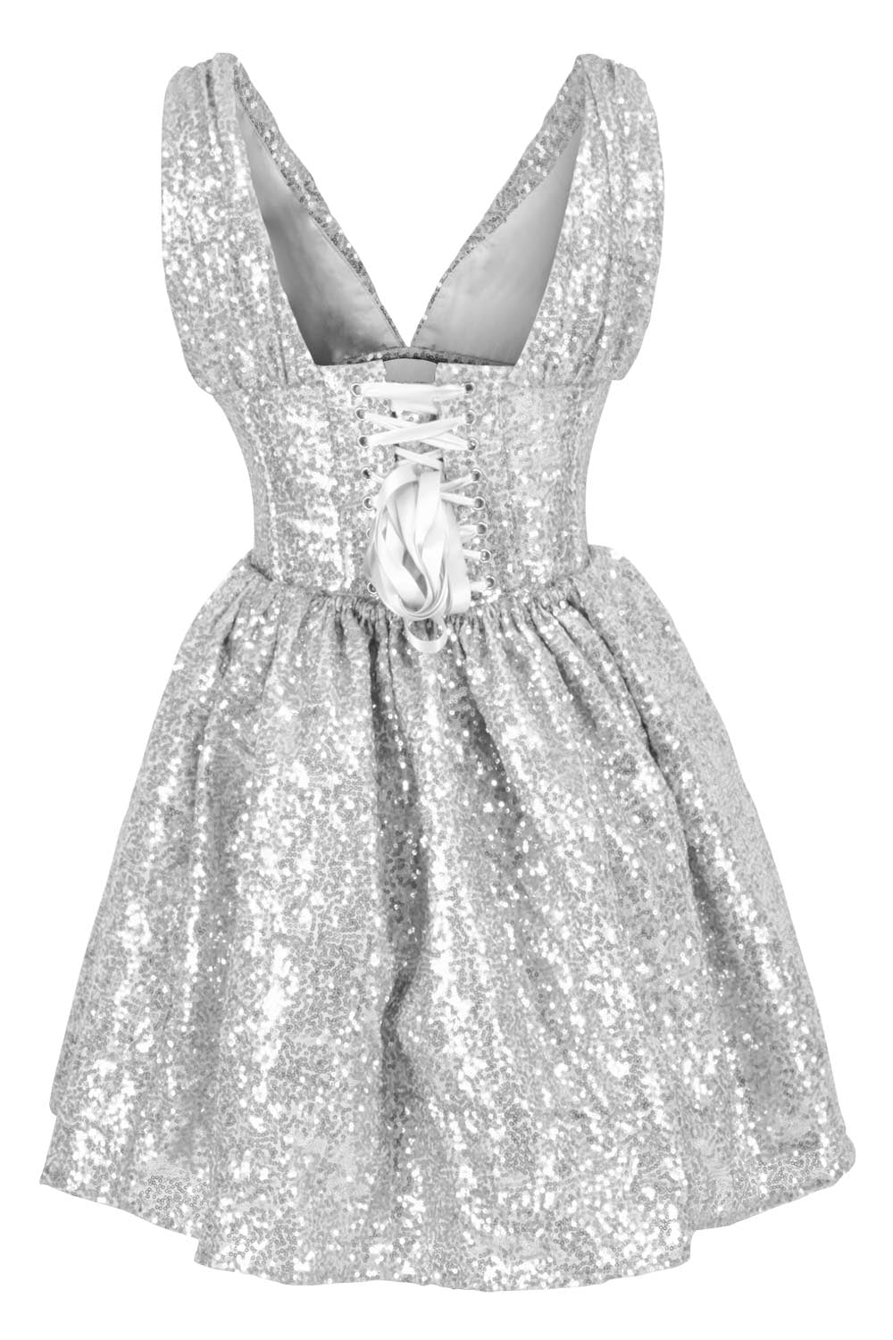 Keiana Sequin Steel Boned Corset Dress