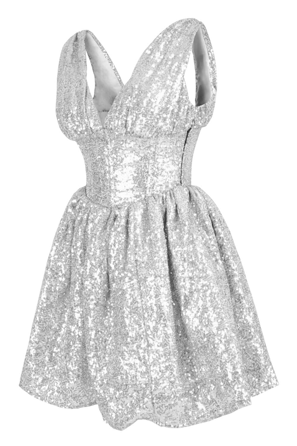 Keiana Sequin Steel Boned Corset Dress