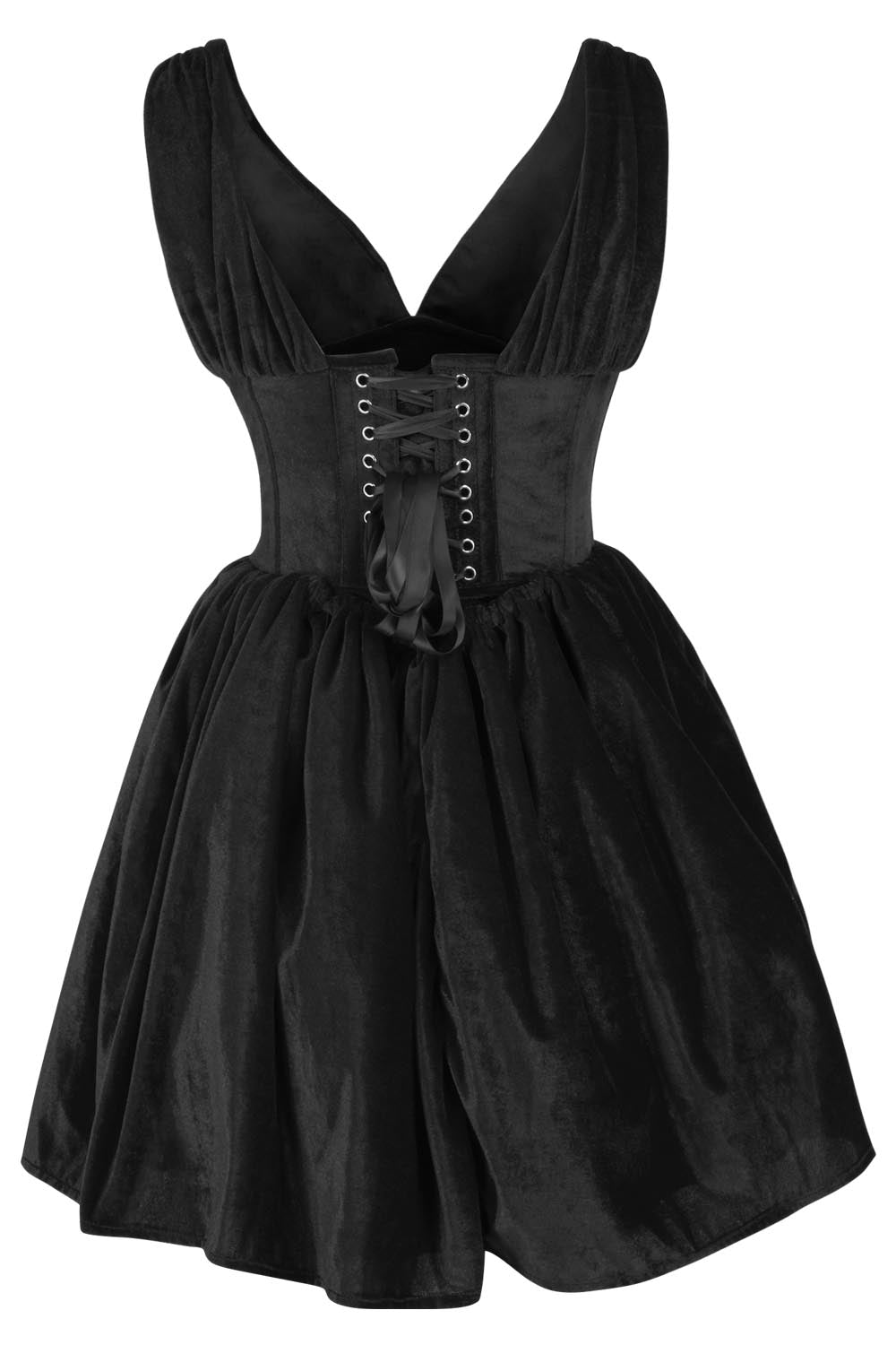Payton Steel Boned Velvet Corset Dress