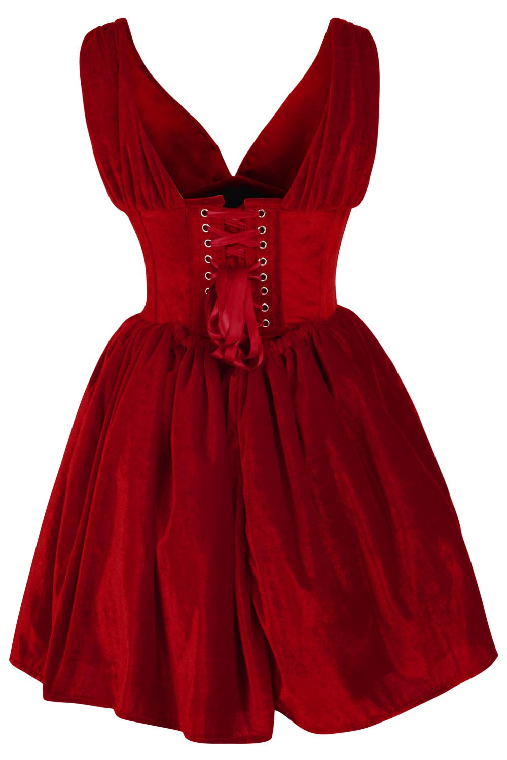 Payton Steel Boned Velvet Corset Dress