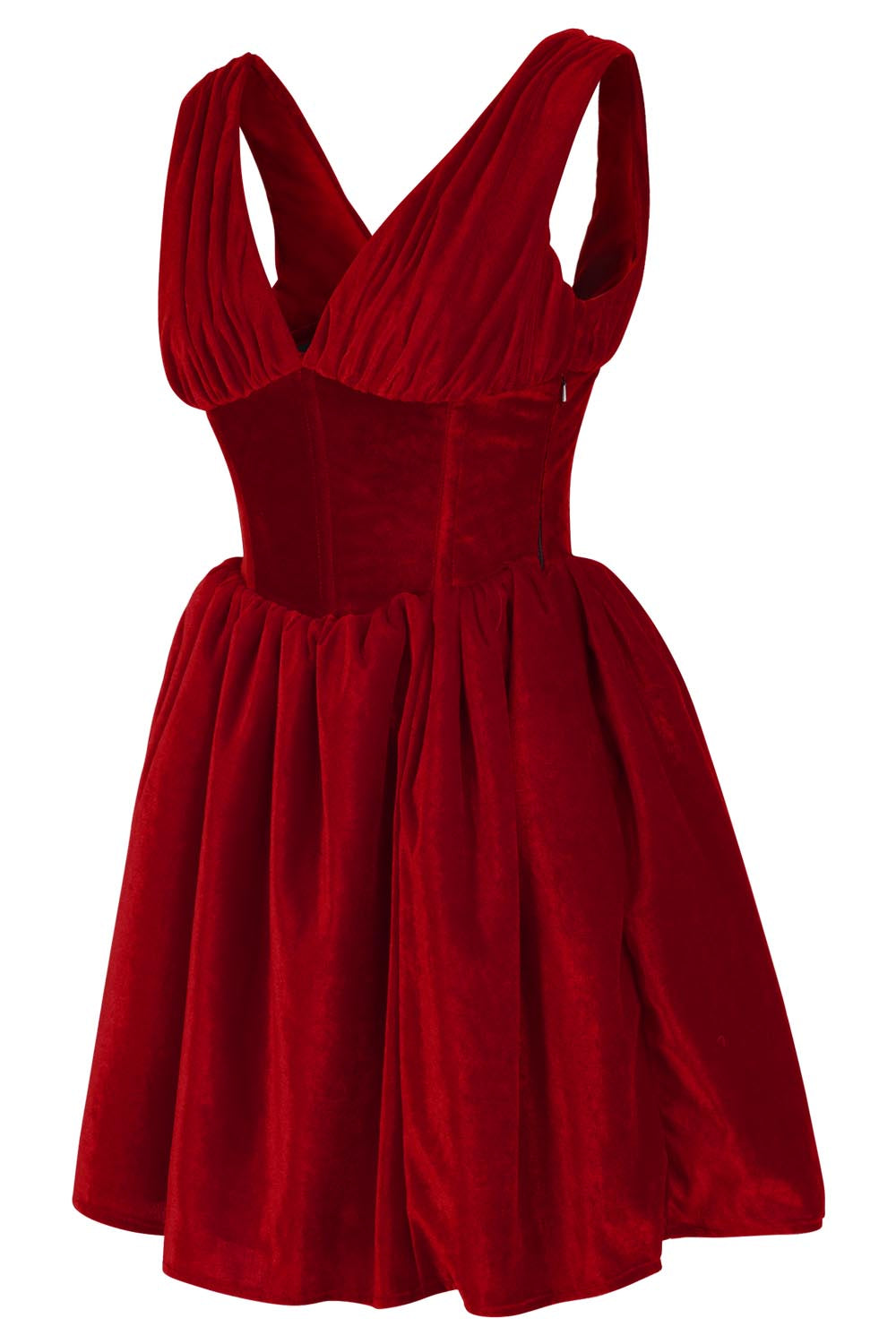 Payton Steel Boned Velvet Corset Dress