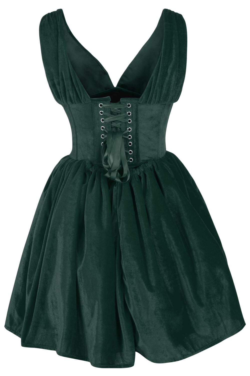Payton Steel Boned Velvet Corset Dress