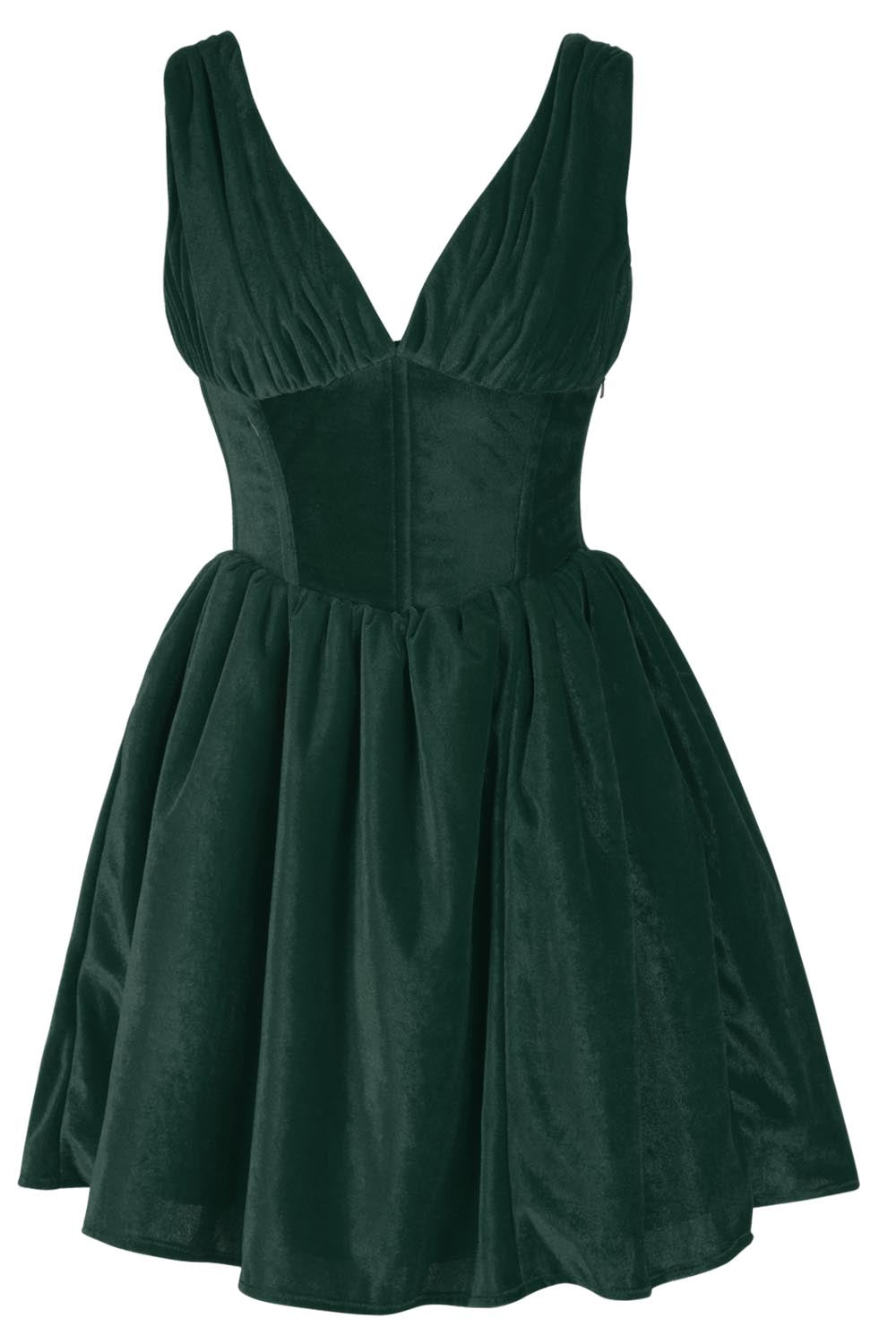 Payton Steel Boned Velvet Corset Dress