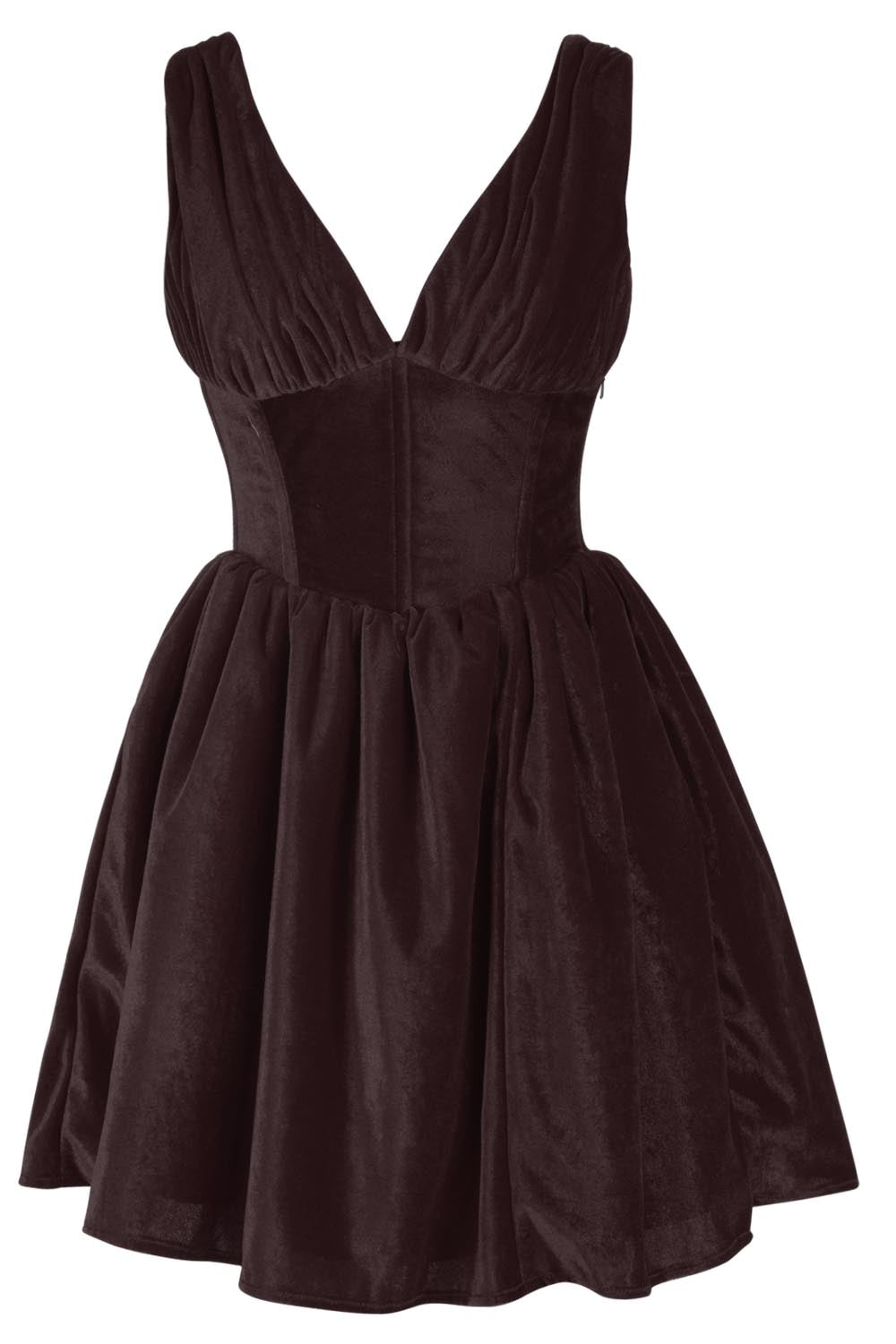 Payton Steel Boned Velvet Corset Dress