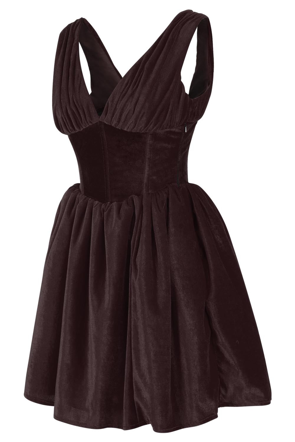 Payton Steel Boned Velvet Corset Dress