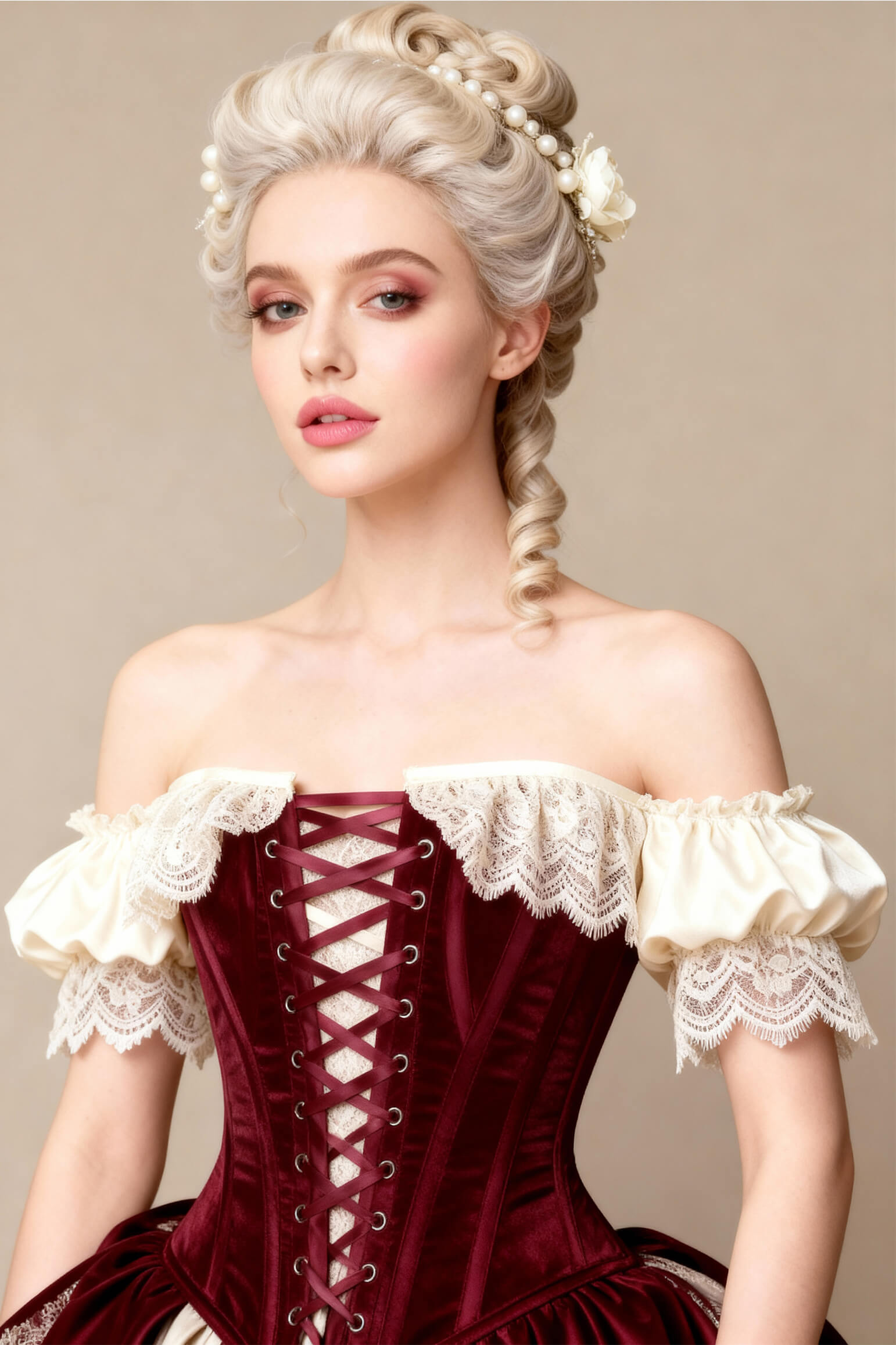Jazmina Black Rococo Off Shoulder Corset