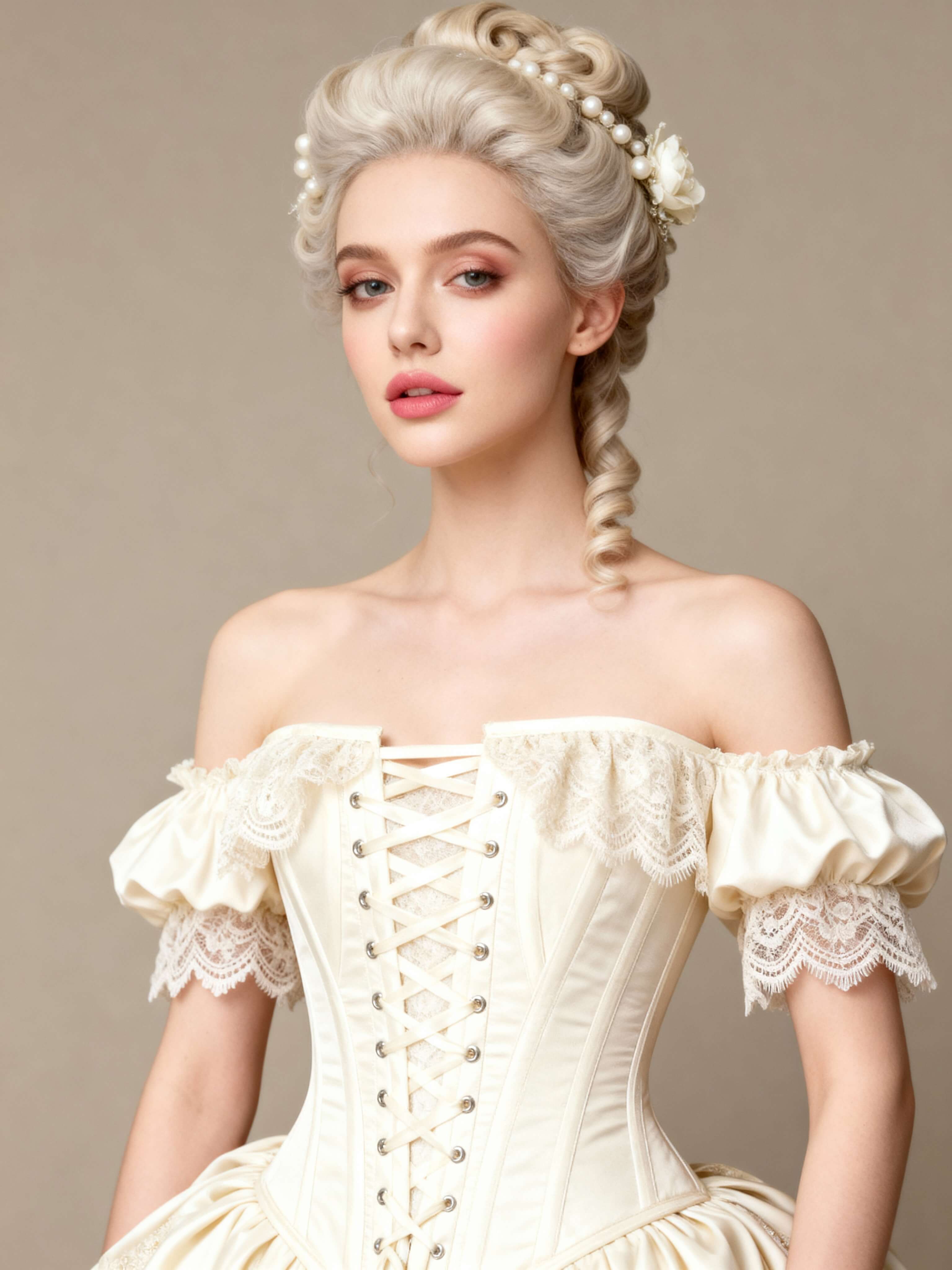 Jazmina Black Rococo Off Shoulder Corset