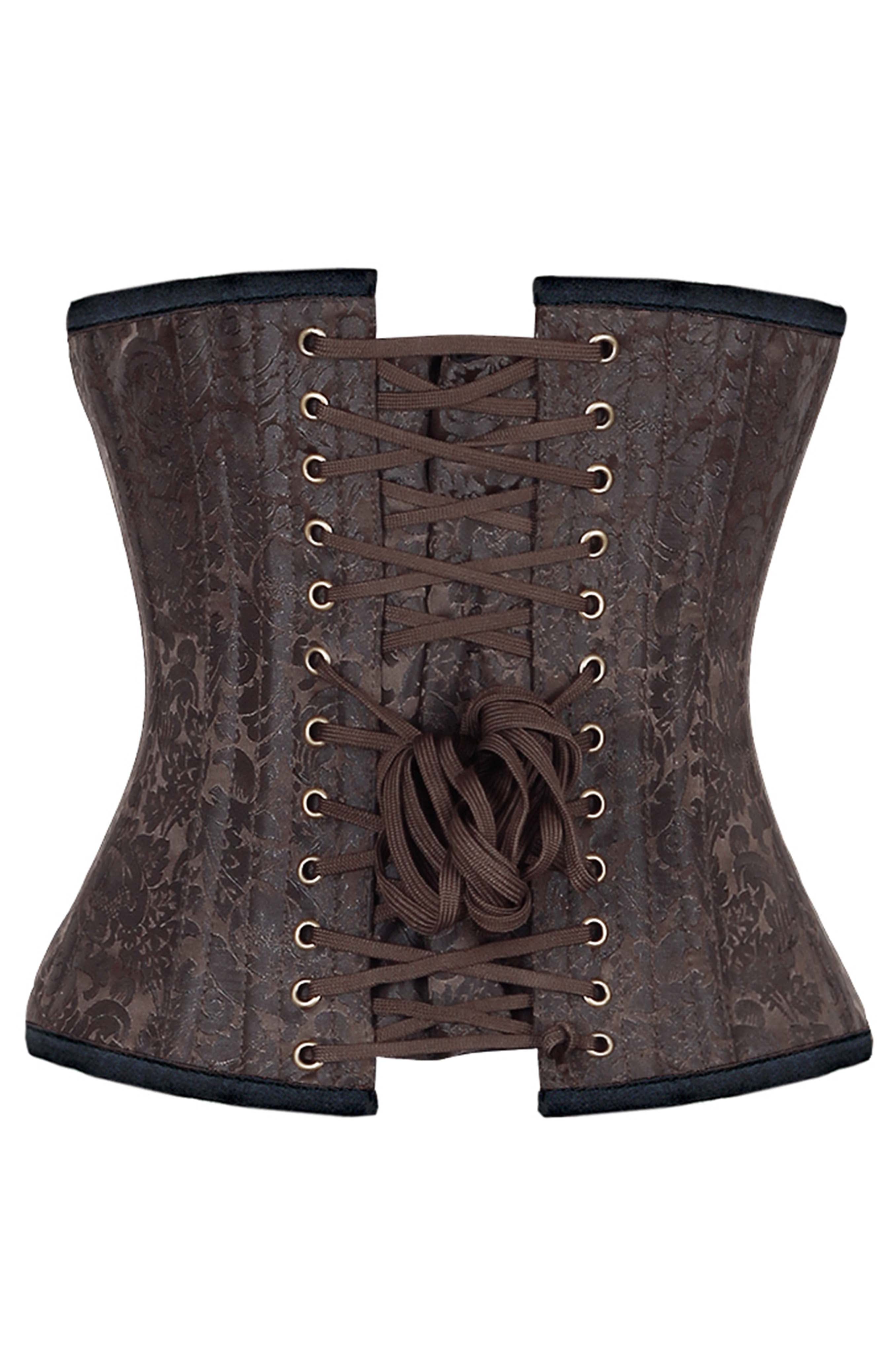 Ariel Brown Steampunk Underbust Corset