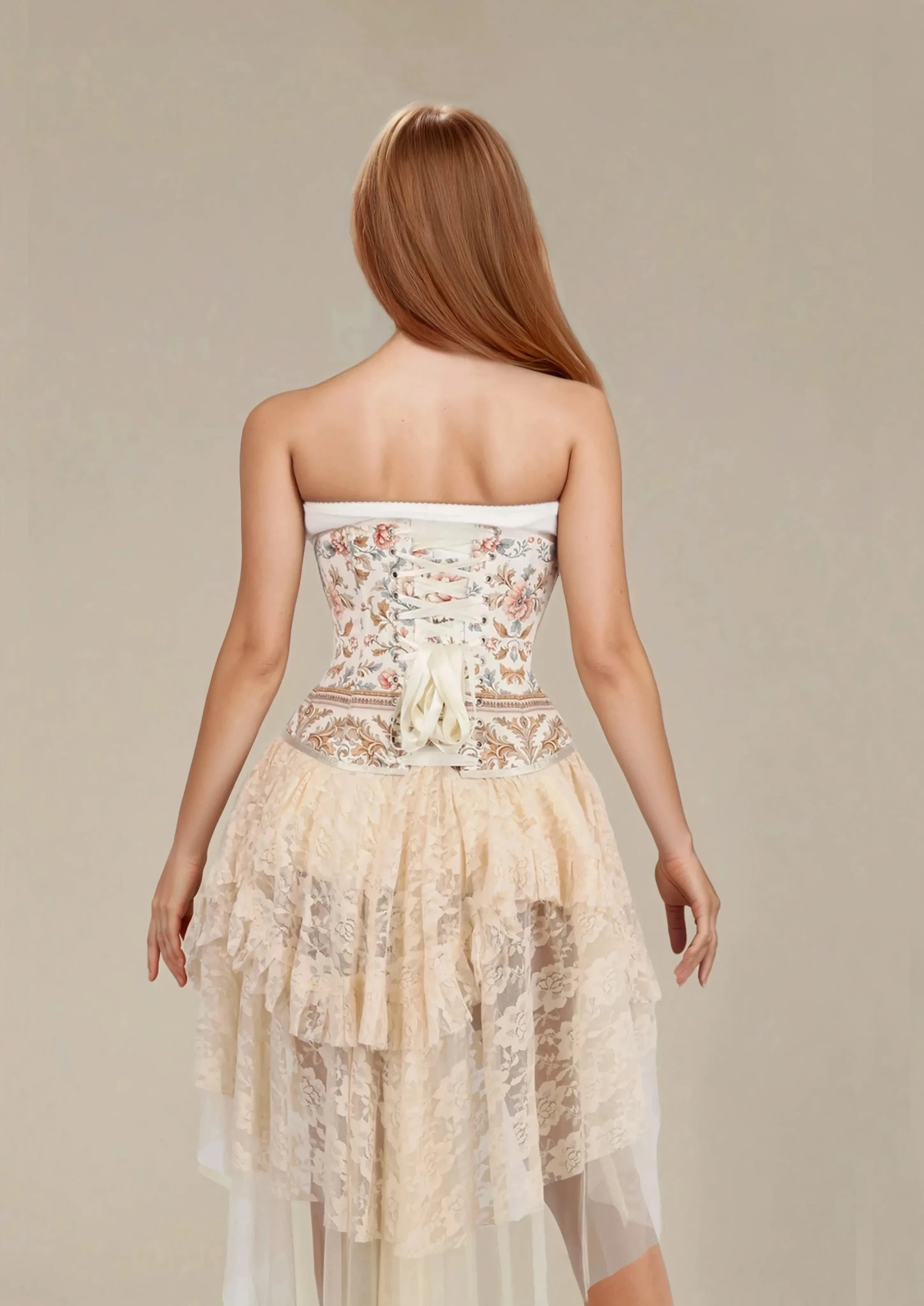 Beverle Floral Underbust Corset