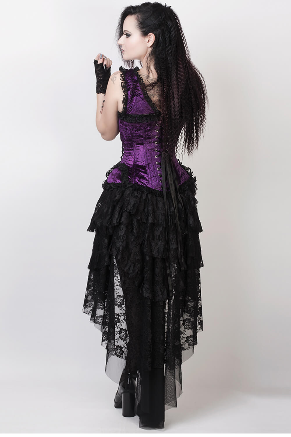 Arliene Burlesque Skirt in Black Lace